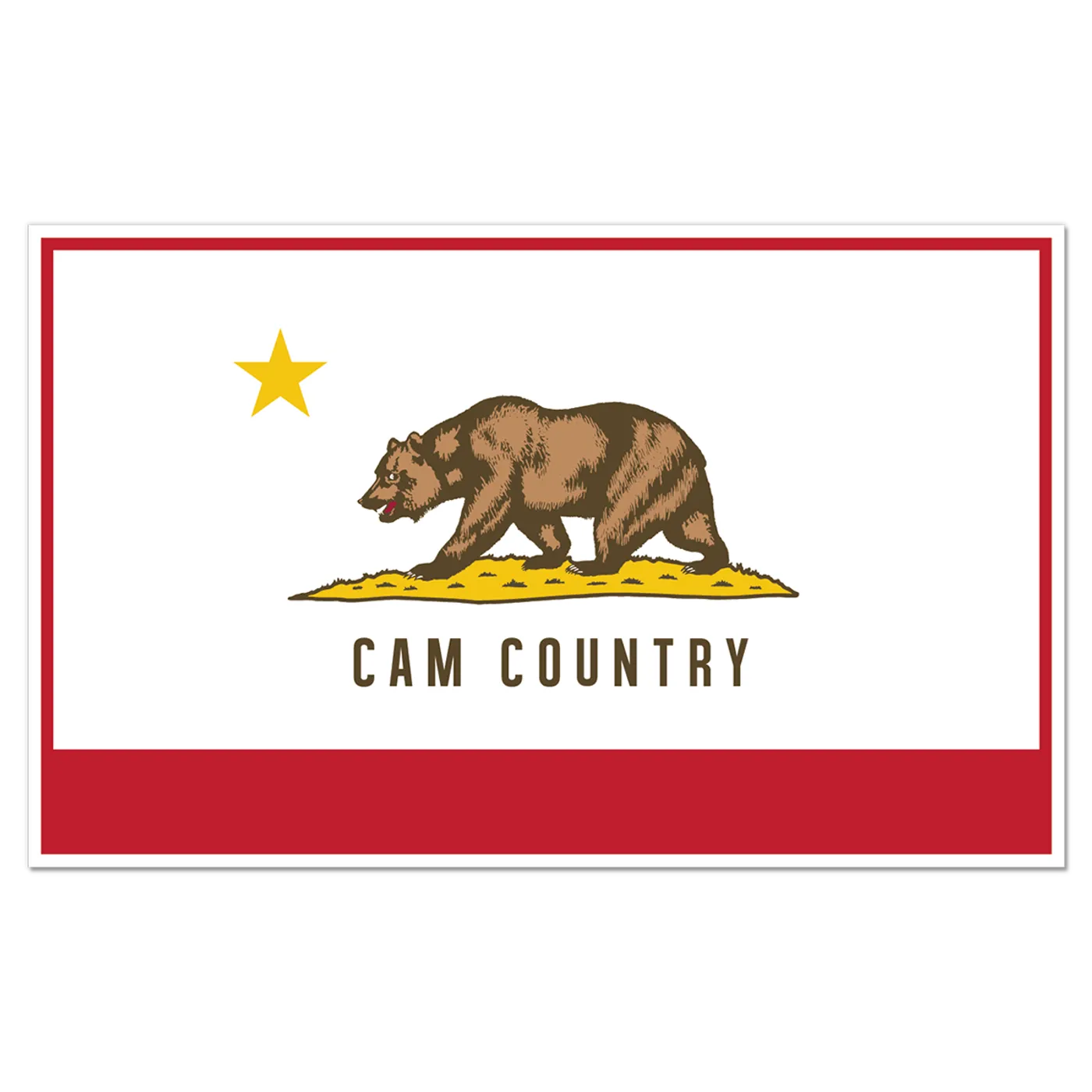 Cam Country Flag Sticker