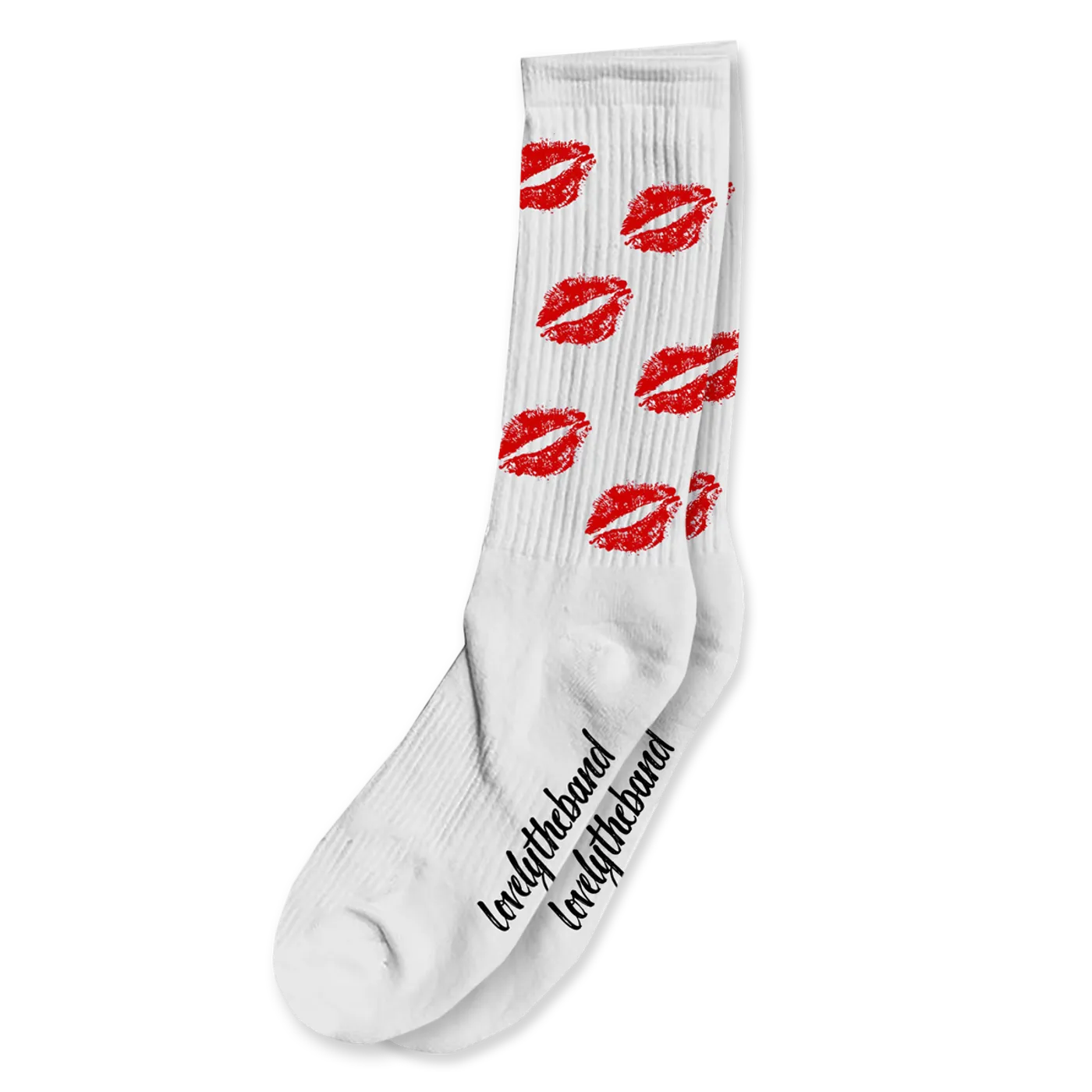 lovelytheband Lips Socks - White