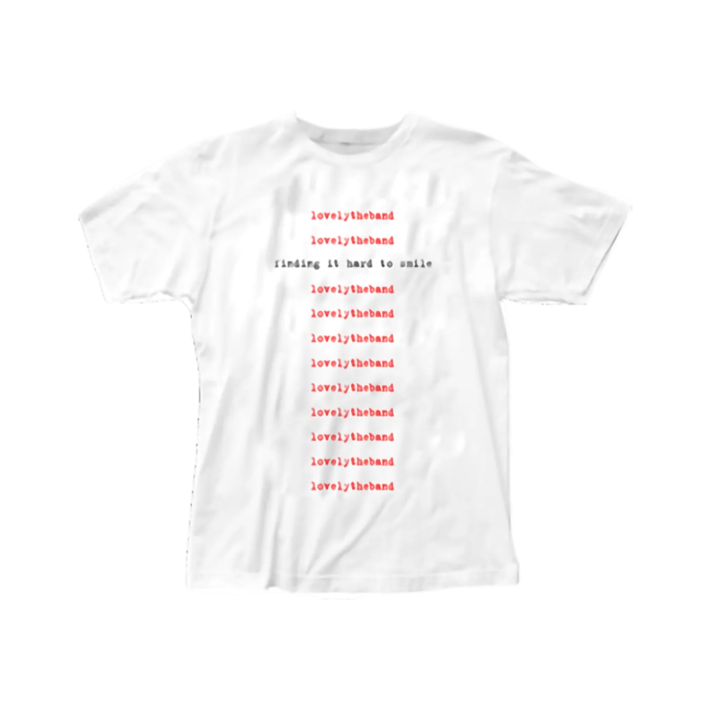 lovelytheband finding it hard to smile t-shirt