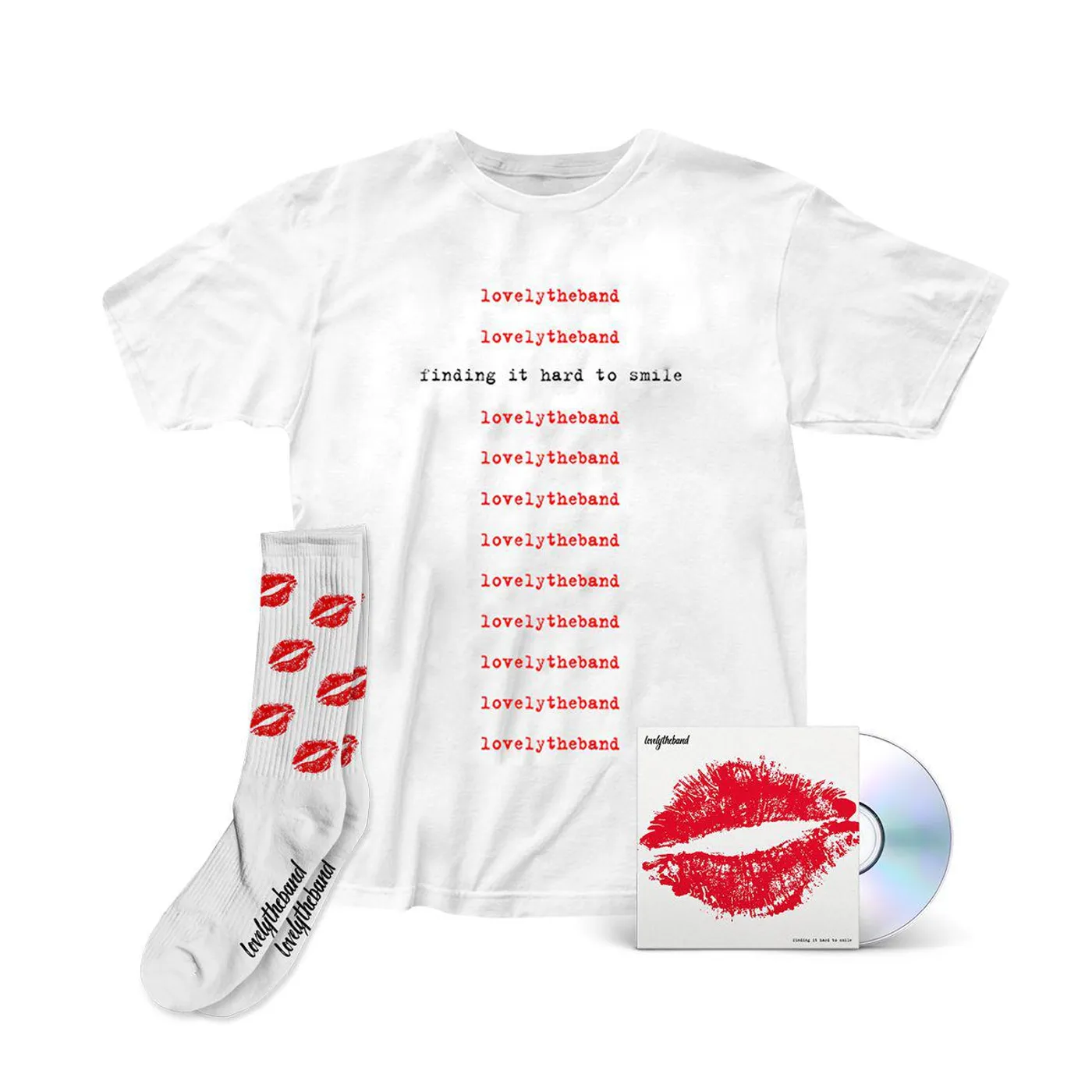 lovelytheband Rose Gold Bundle #1 - Tee + Socks + CD