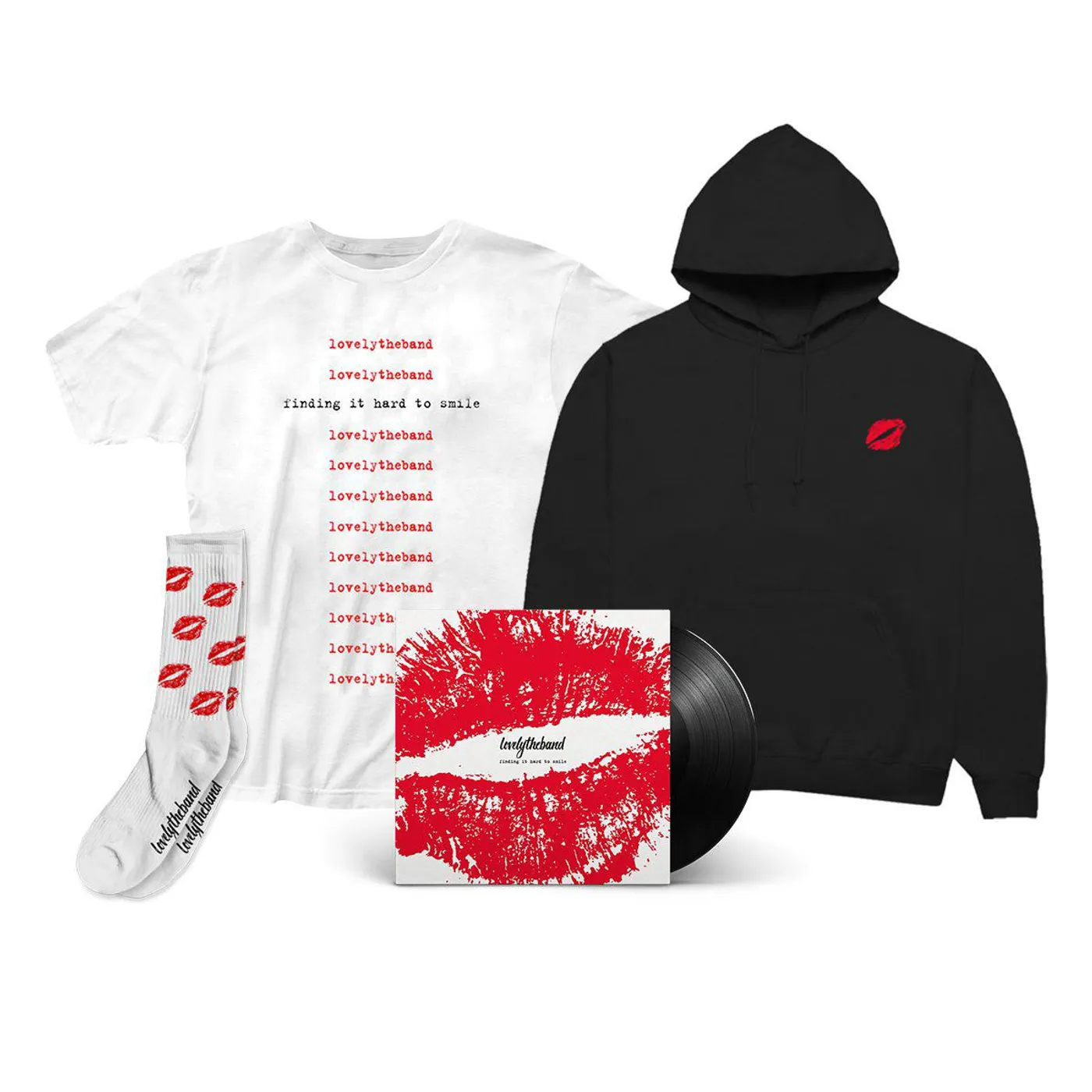 lovelytheband Platinum Bundle #2 - Tee + Hoodie + Socks + LP