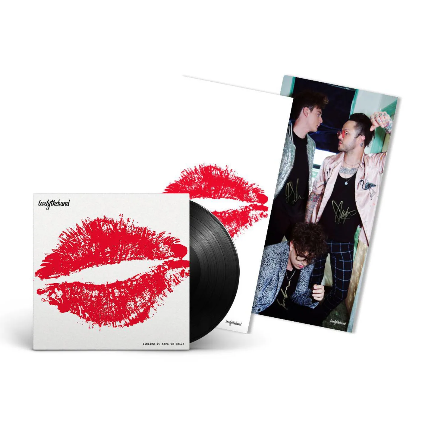 lovelytheband Finding It Hard To Smile LP + Signed Poster (Vinyl)