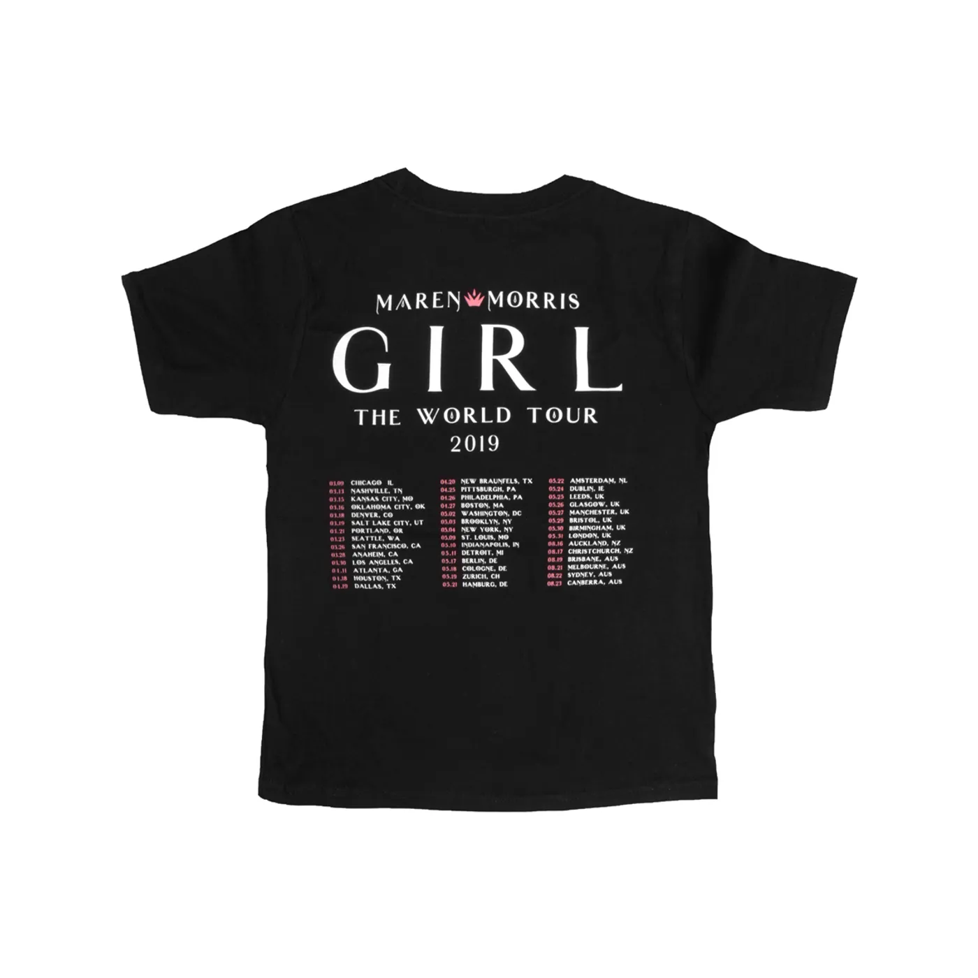 Maren Morris GIRL The World Tour Youth Tee