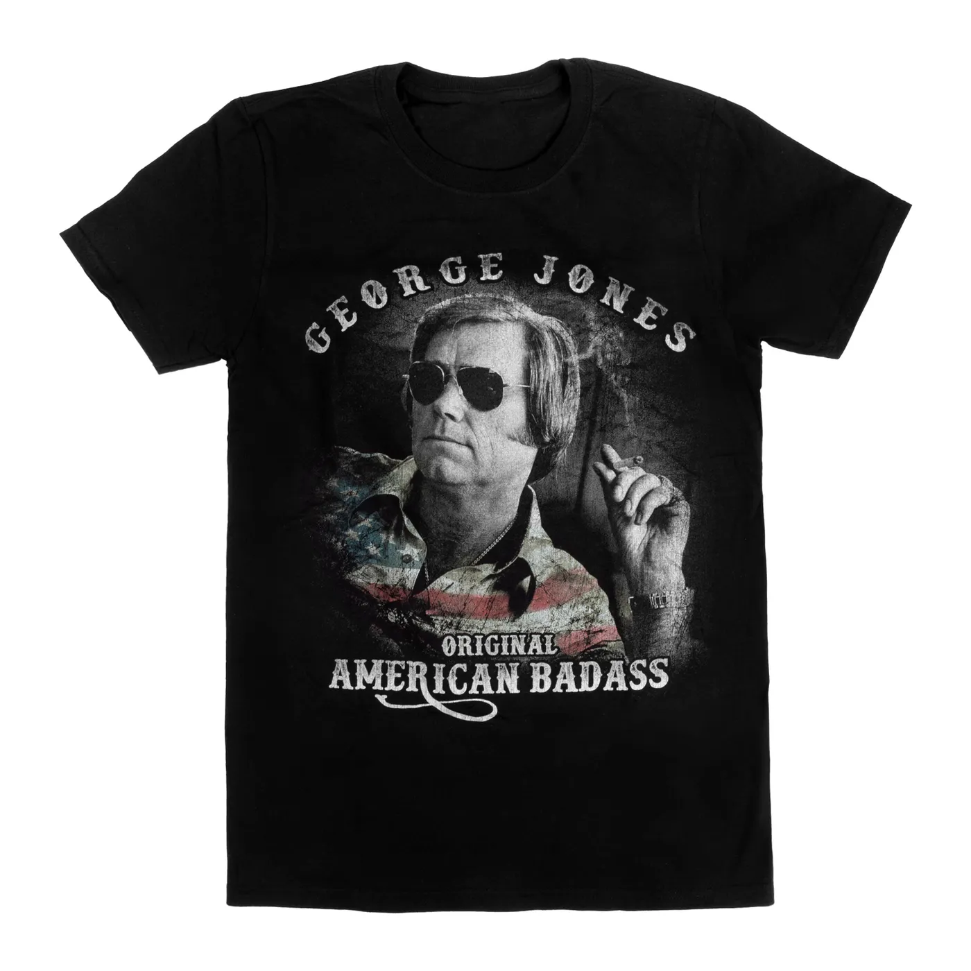 George Jones Black Badass Tee