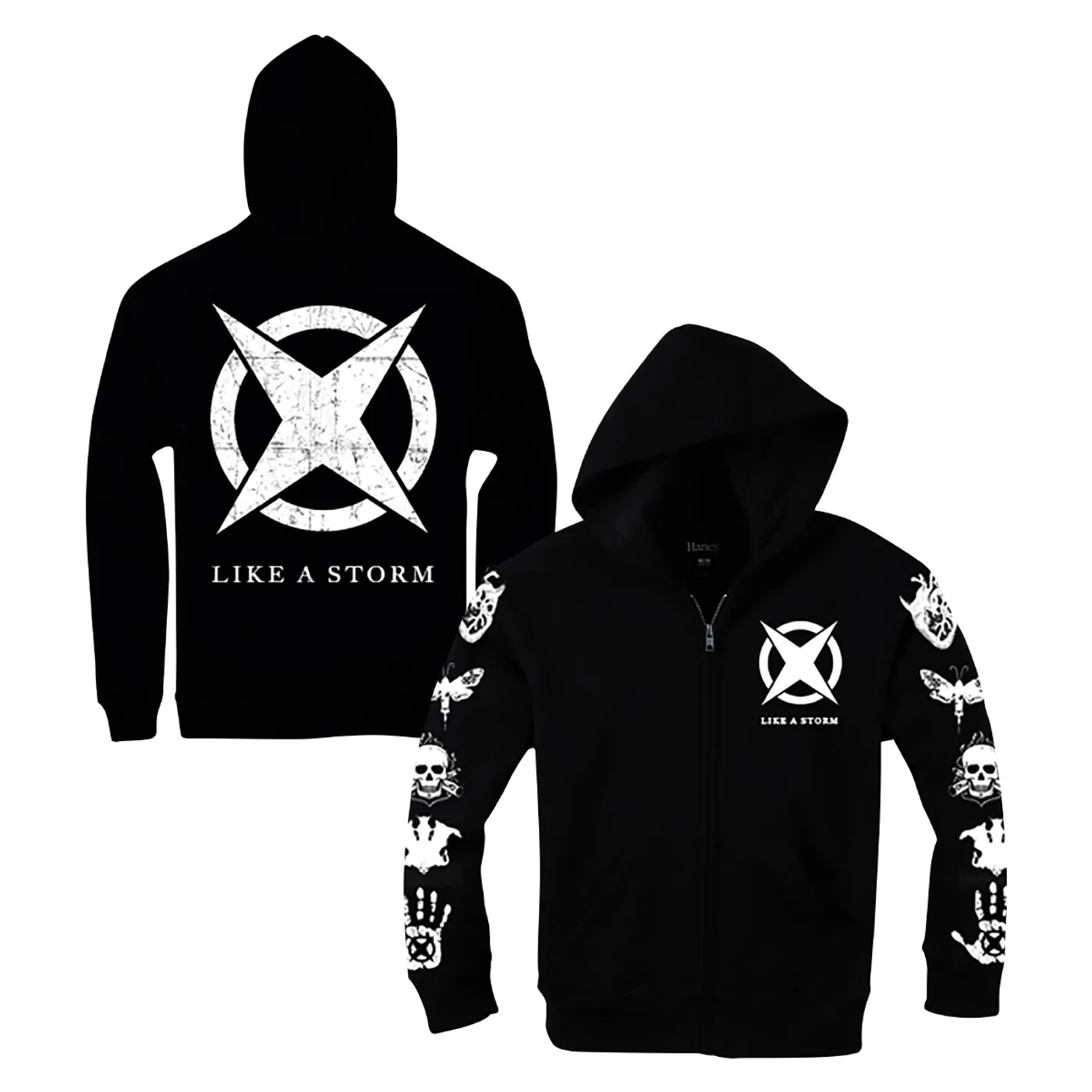 Like A Storm - Black Logo Pullover Hoodie