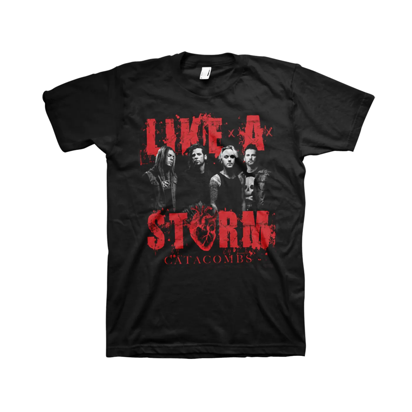 Like A Storm - Photo Black T-shirt