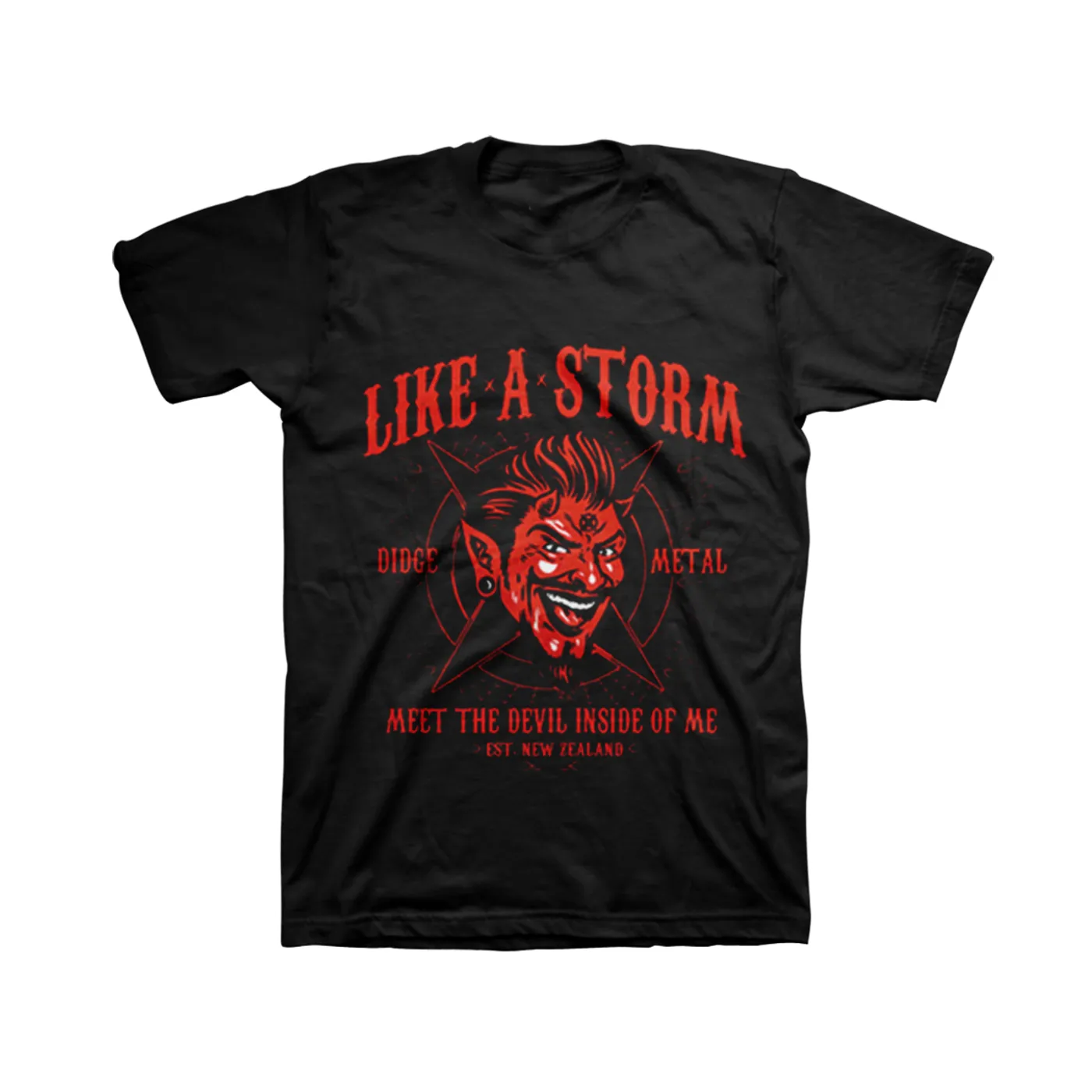 Like A Storm - Devil Tour Black T-shirt