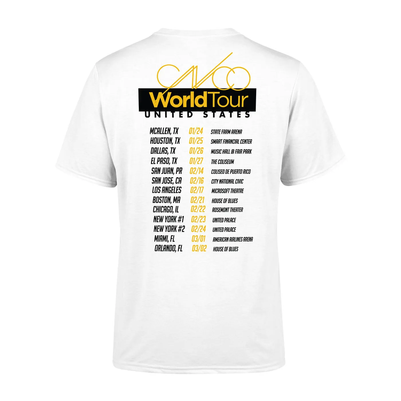 CNCO - 2019 World Tour T-shirt