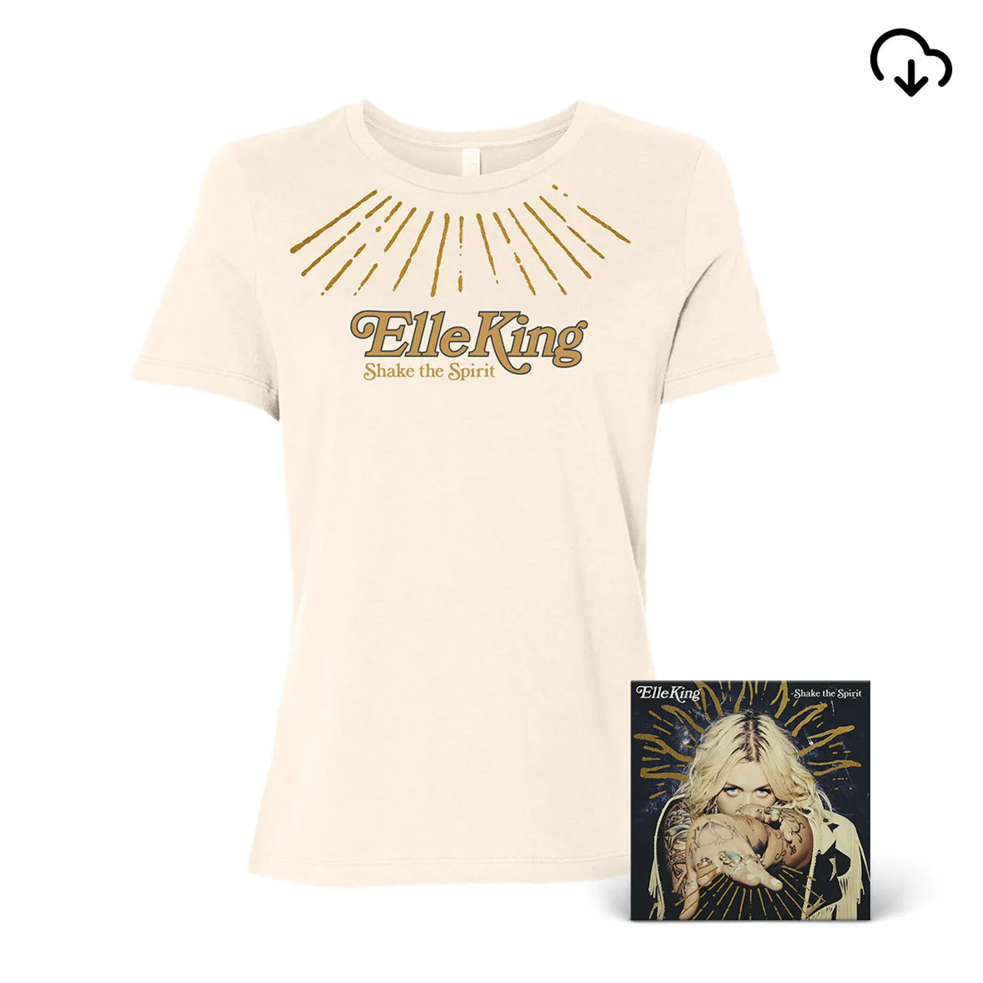 Elle King Shake The Spirit Ladies Tee + Album