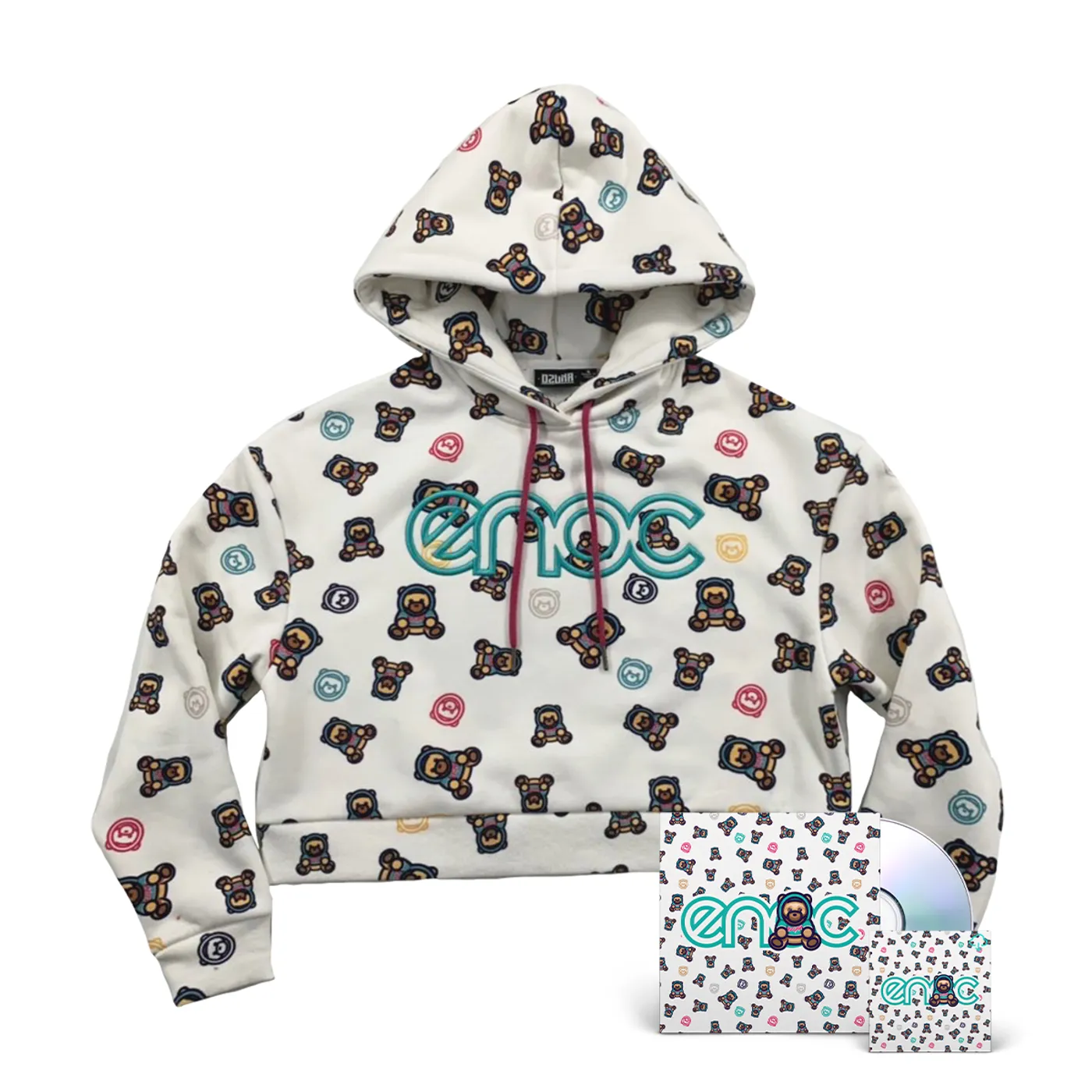 Ozuna ENOC White Cropped Hoodie + Album