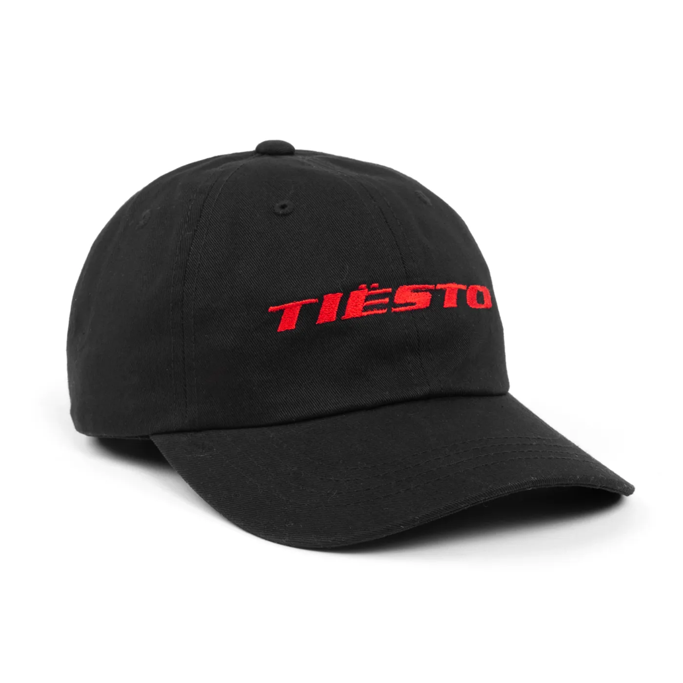 Tiësto 'Boxed' Logo Dad Hat - Red/Black