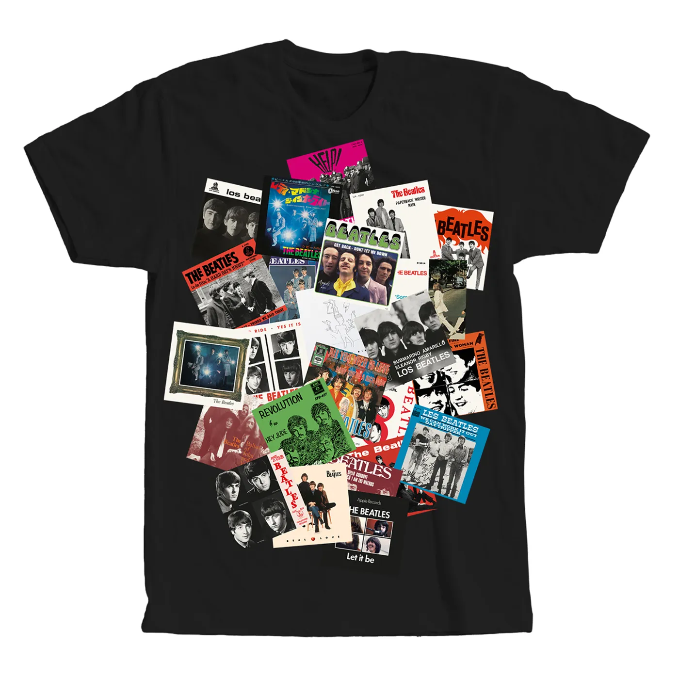 The Beatles The Single Collection Covers Tee