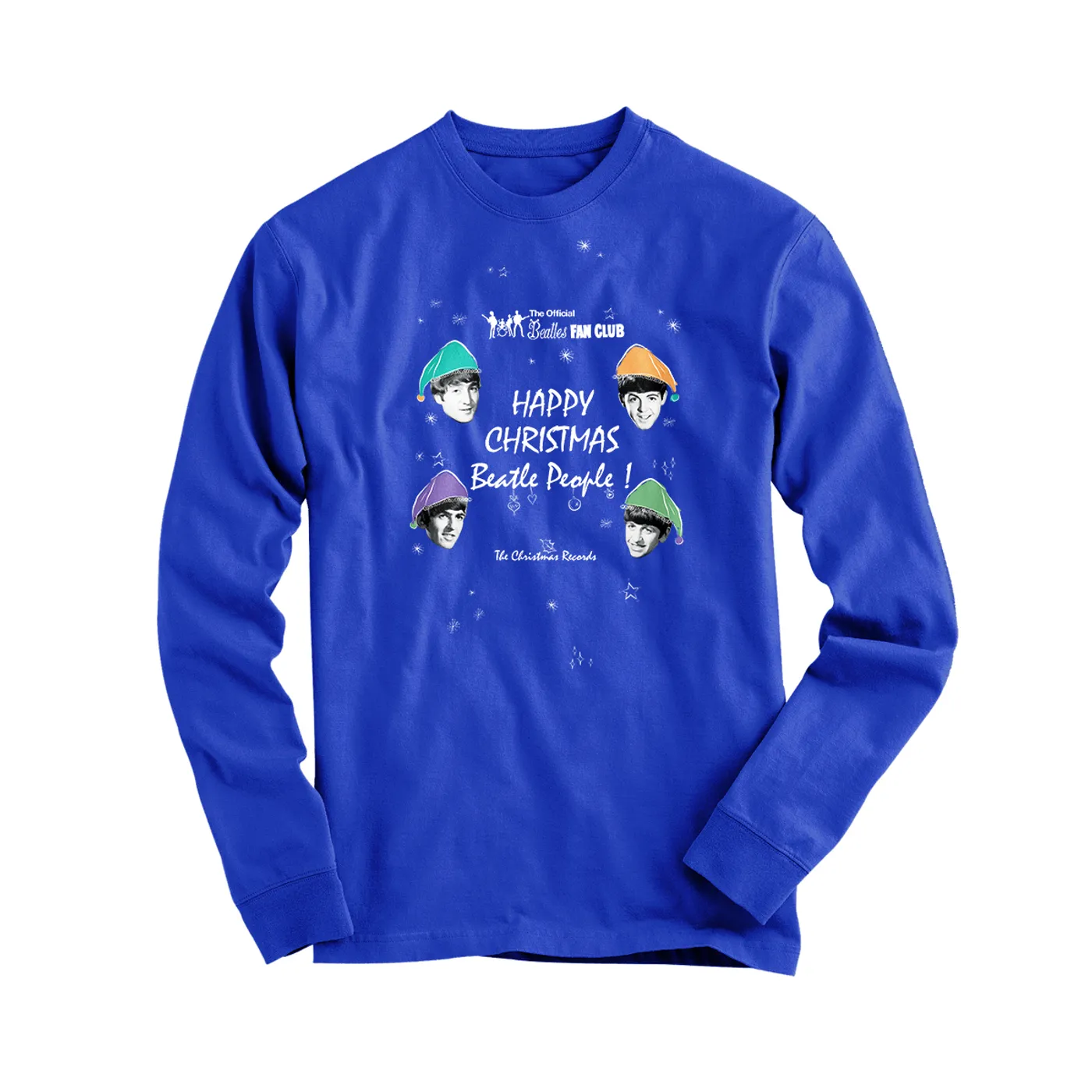 The Beatles Happy Christmas Beatle People Blue Longsleeve