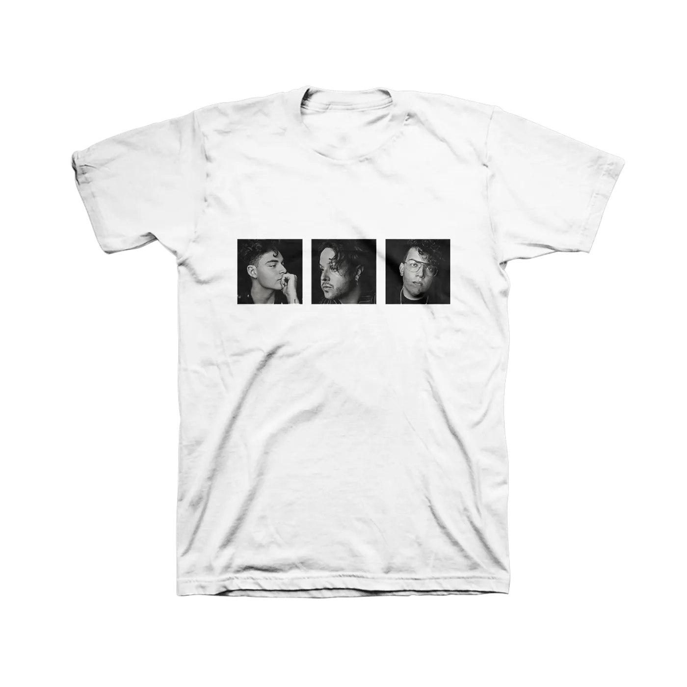 lovelytheband black and white photo t-shirt