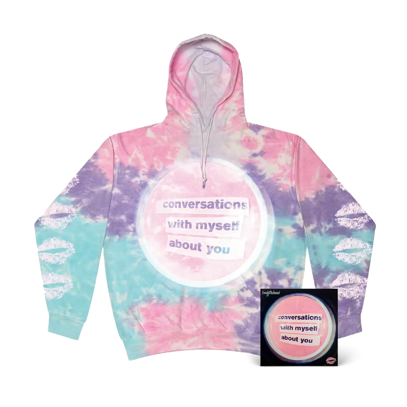 lovelytheband conversations with myself about you + Tie Dye Hoodie