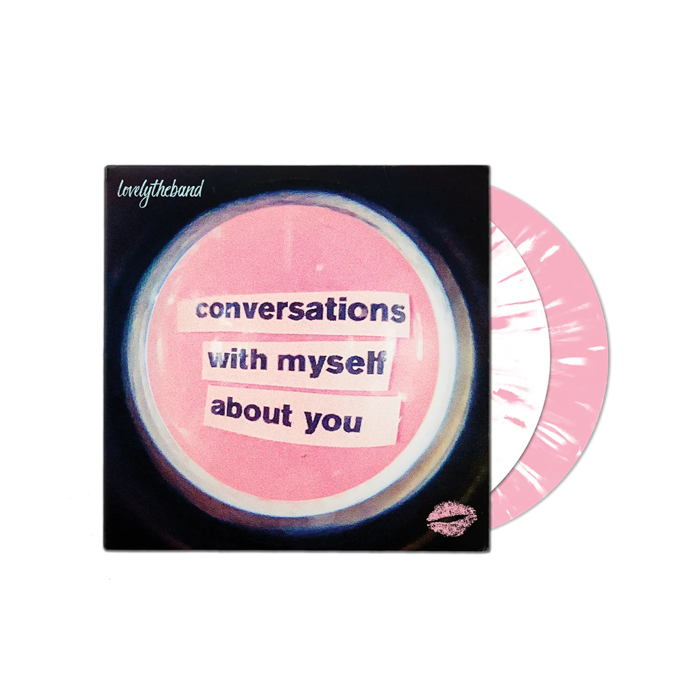 lovelytheband conversations with myself about you White/Pink Slatter 2 LP (Vinyl)