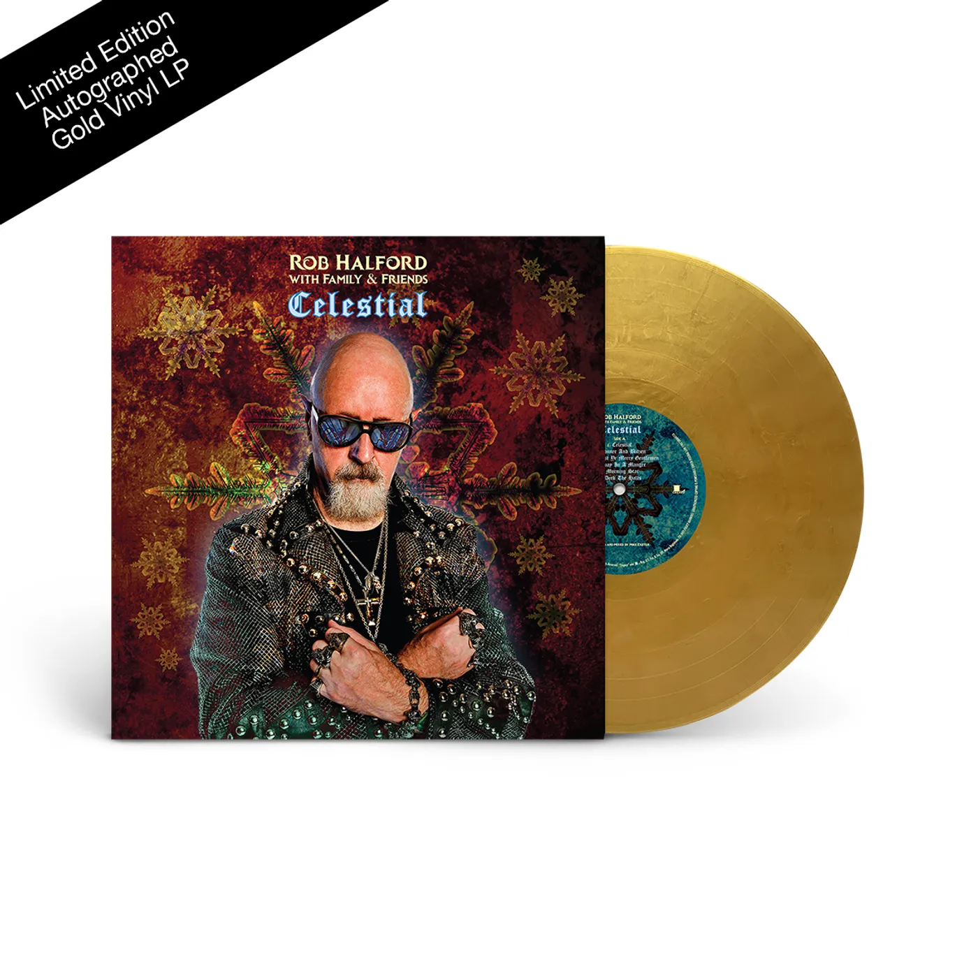 Rob Halford Celestial Autographed Gold LP - Only 200 Remain! (Vinyl)