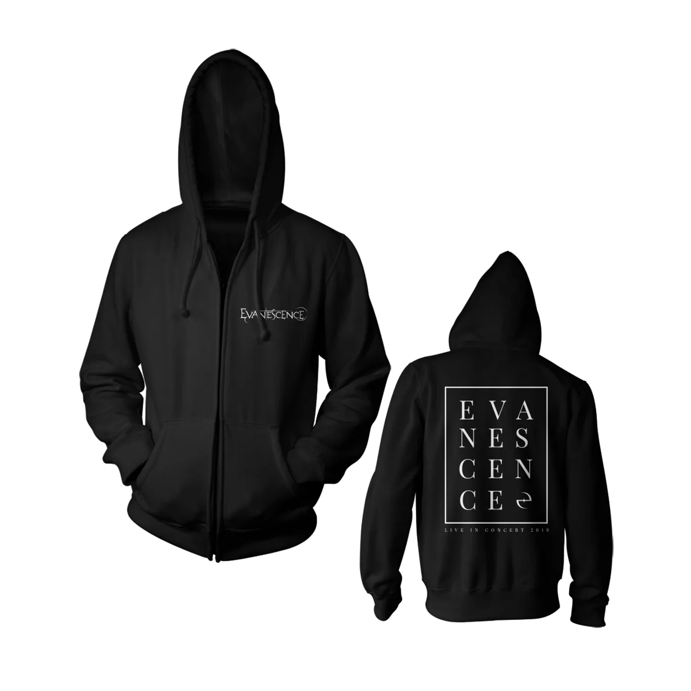 Evanescence Stacked Zip Hoodie