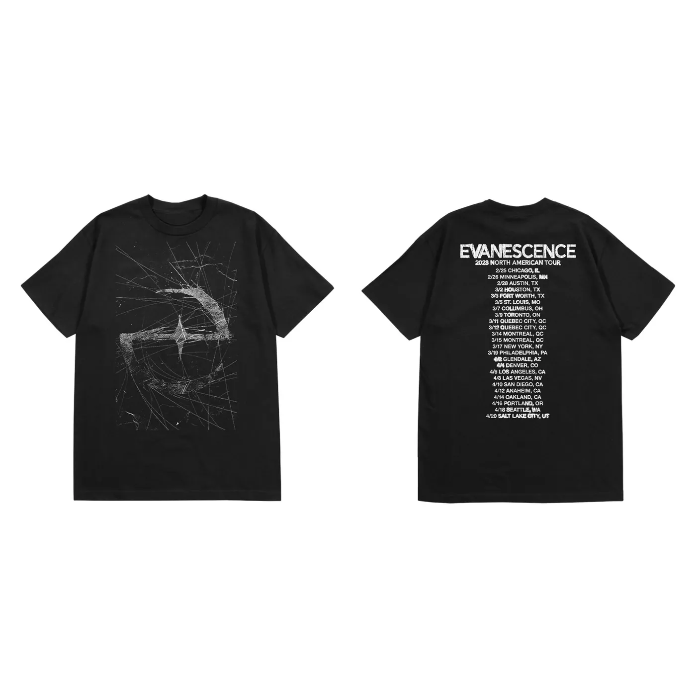 Evanescence North American Dateback Tour Tee