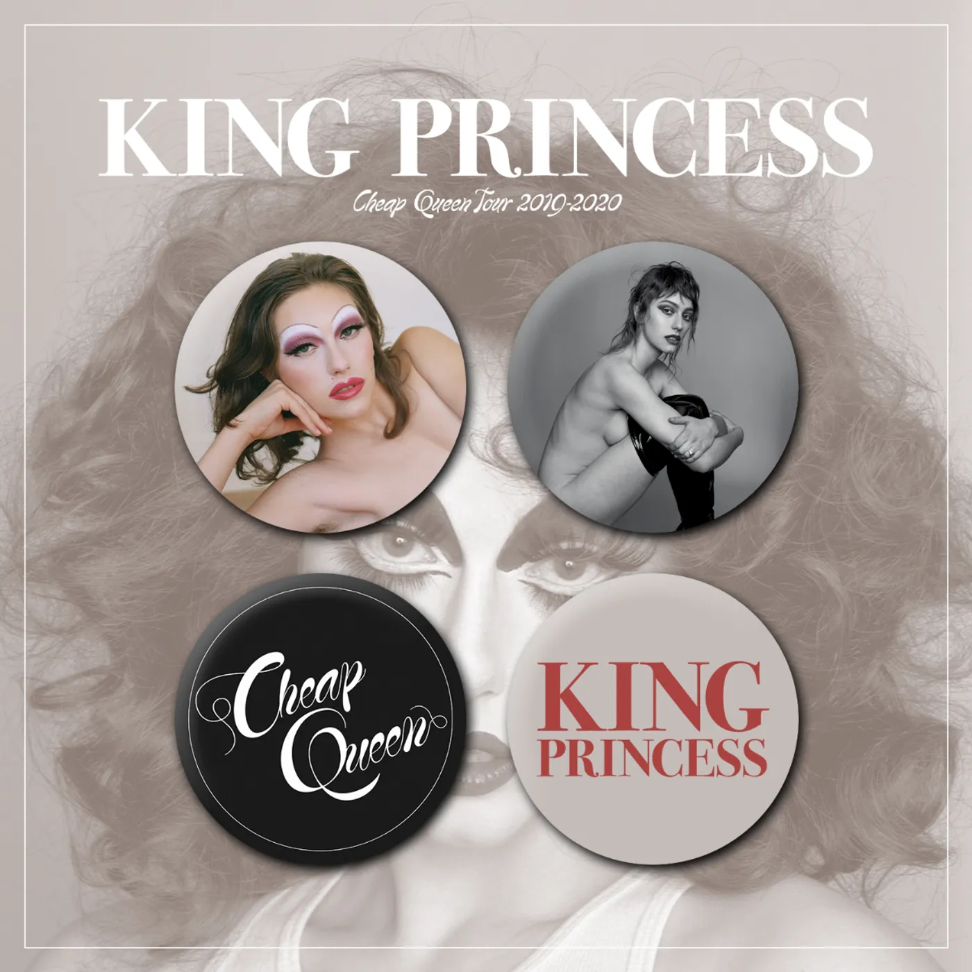 King Princess Tour Button Pack