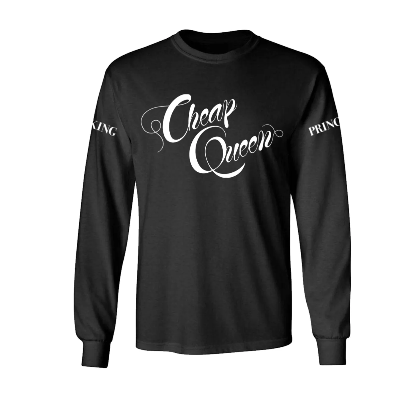 King Princess Cheap Queen Black Long Sleeve Tee