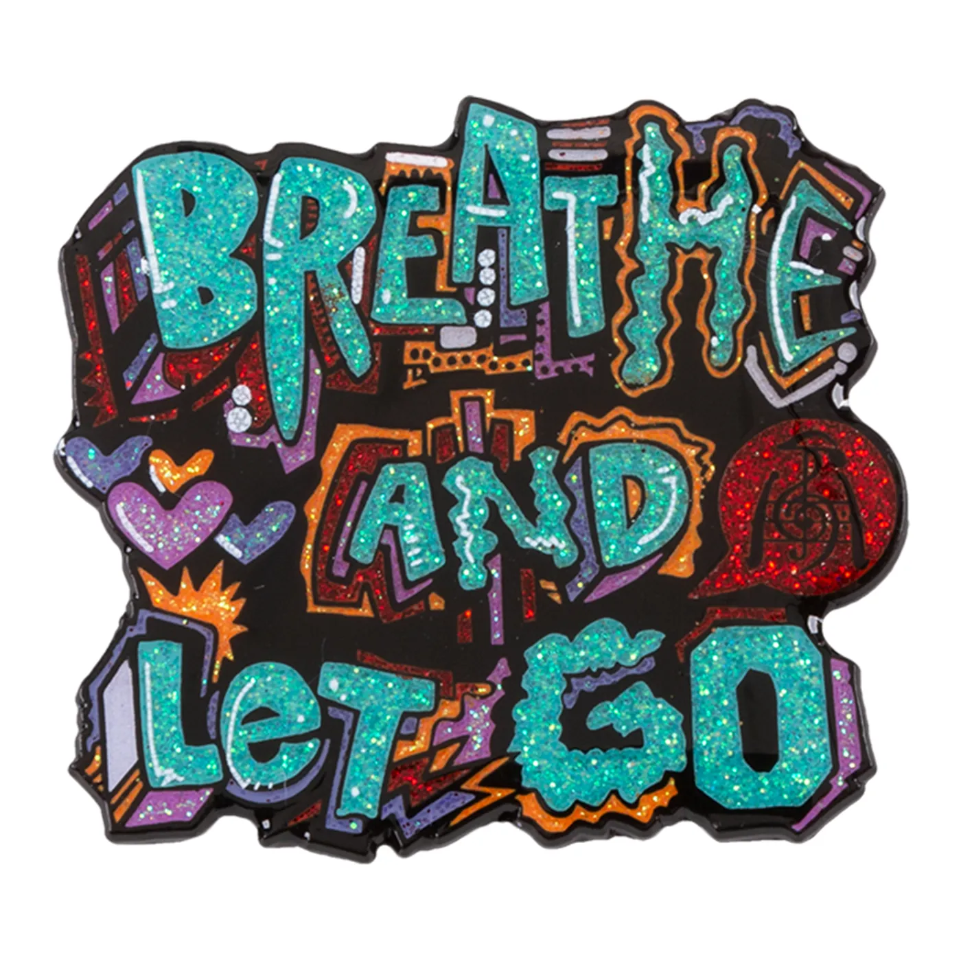 Mihali Breathe and Let Go Pin - Glitter Variant