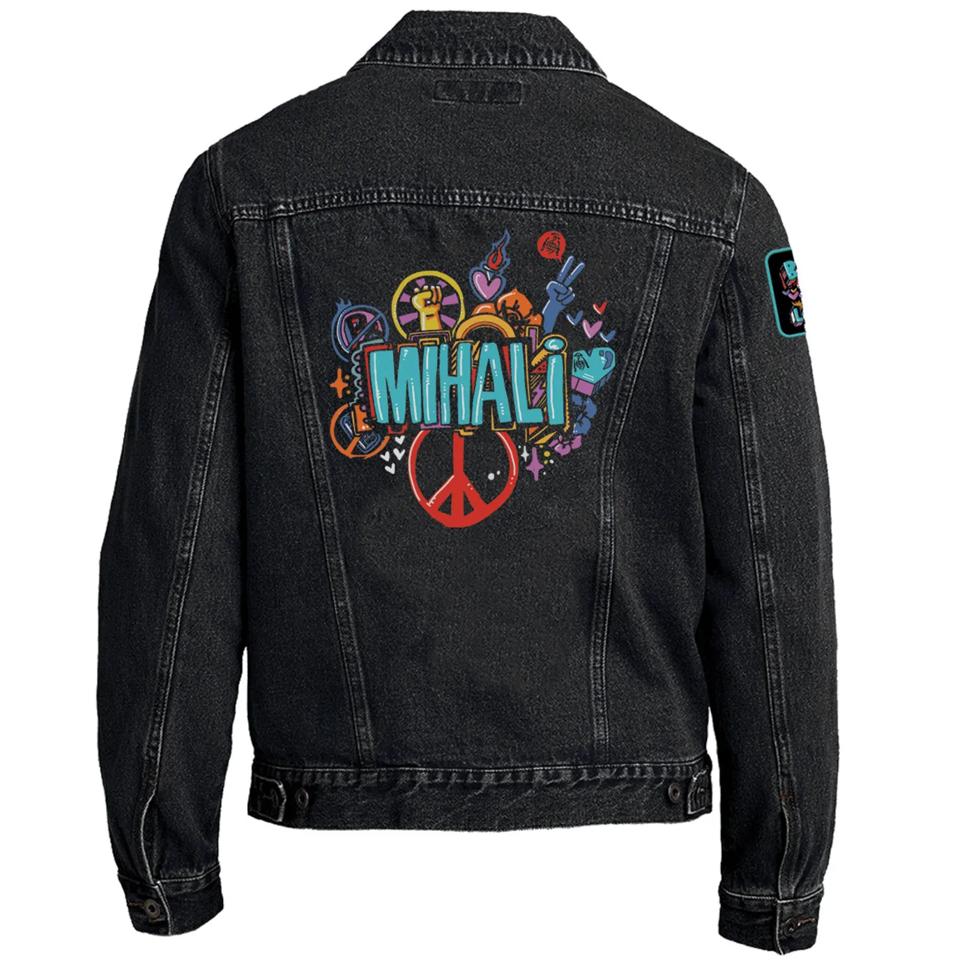 Mihali Breathe and Let Go Denim Jacket