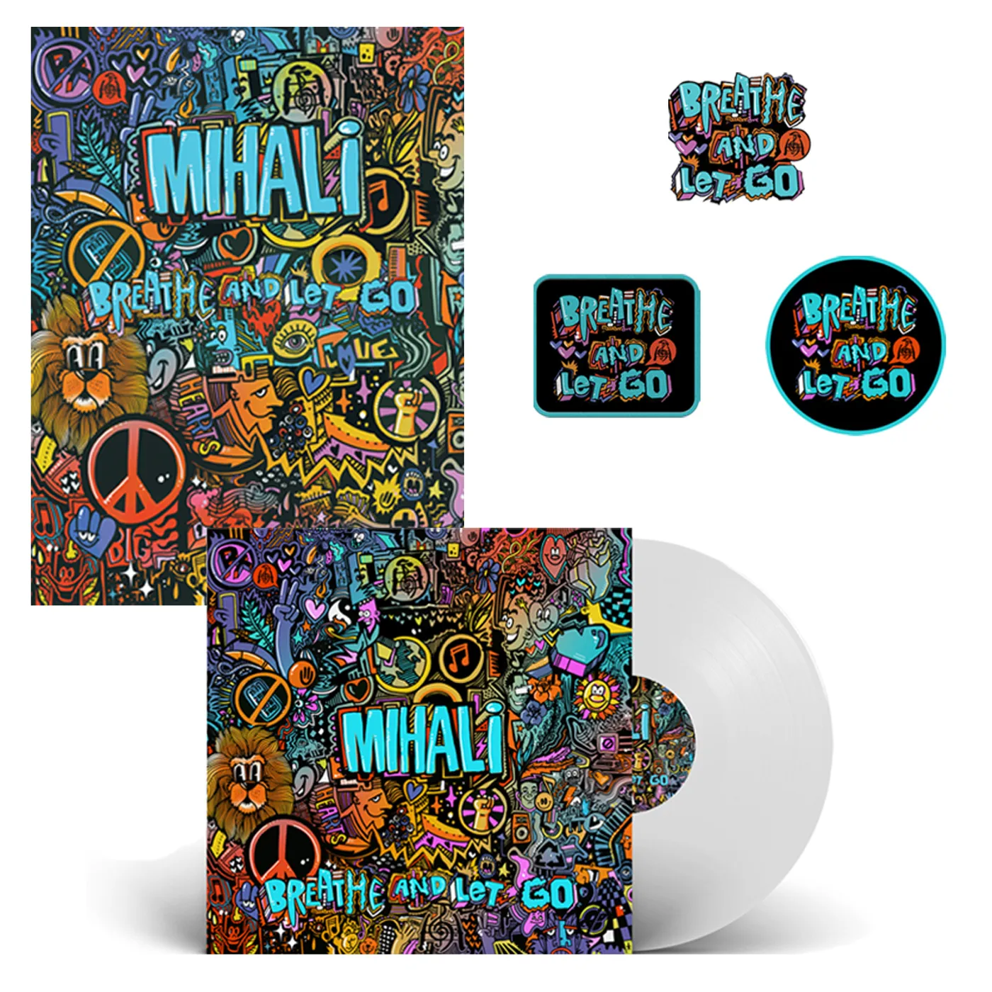 Mihali Breathe and Let Go Accessories + Vinyl Bundle