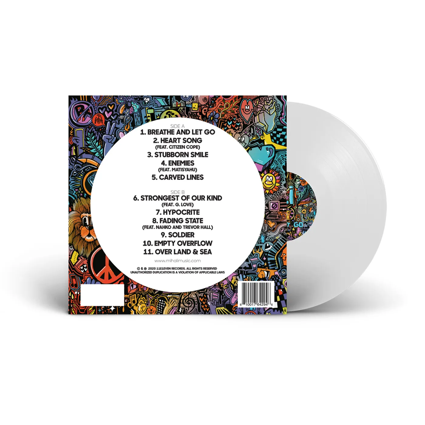 Mihali Breathe and Let Go T-shirt + Vinyl Bundle