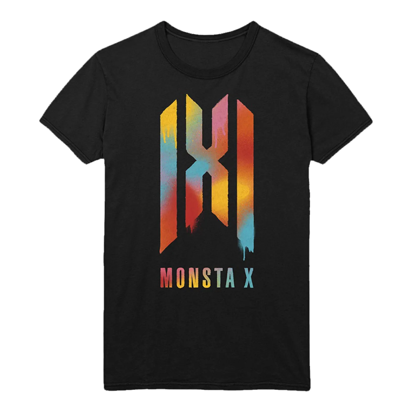 Monsta X All About Luv Rainbow Logo T-Shirt