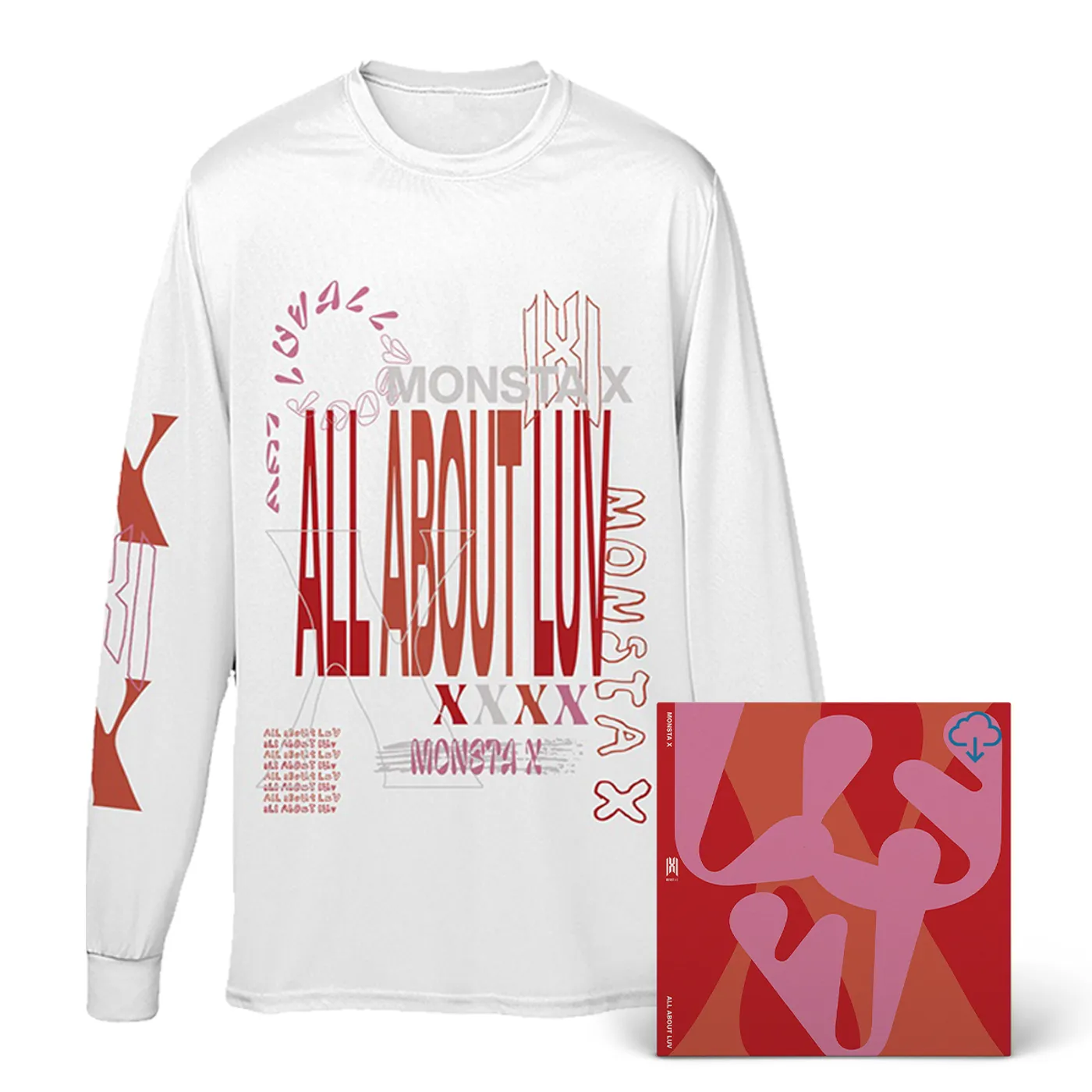 Monsta X All About Luv Long-Sleeve T-Shirt + Digital Album Download