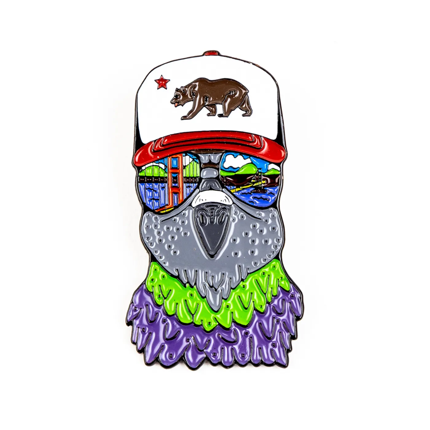 Pigeons Playing Ping Pong Cali 2019 Tour Pin