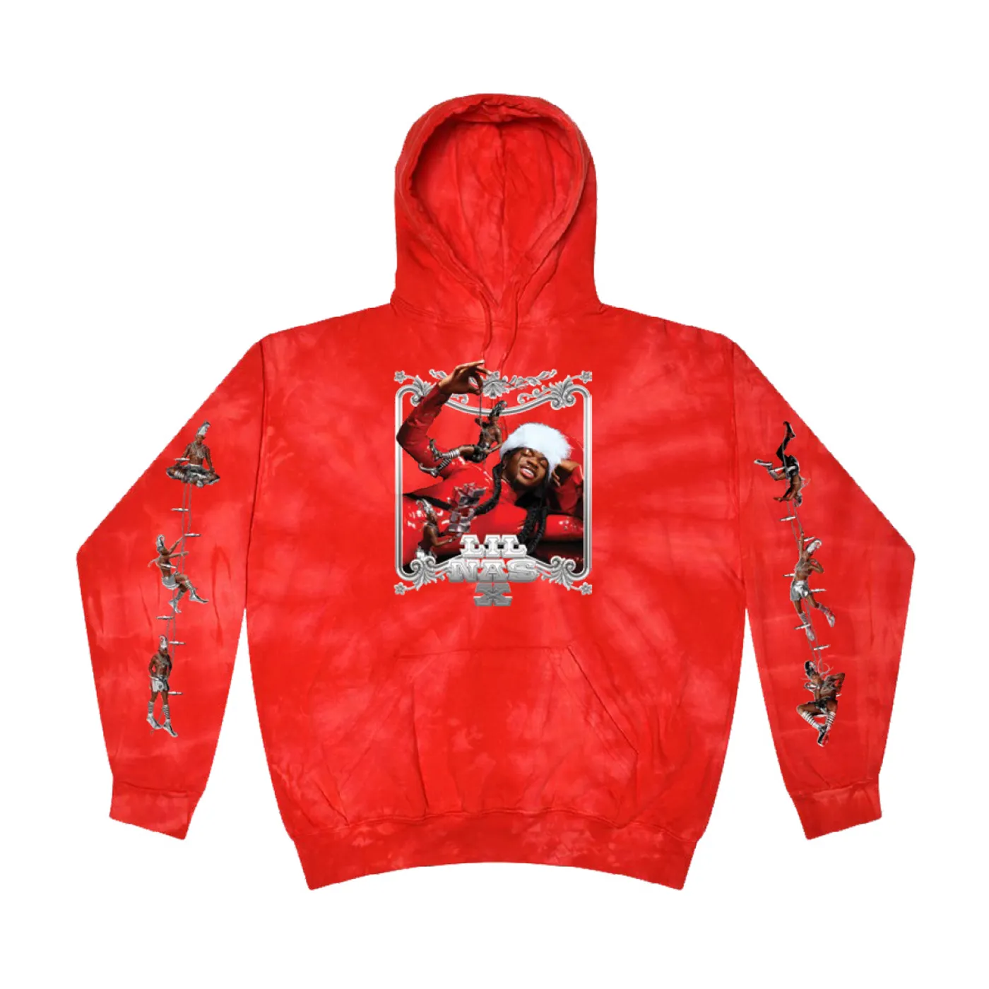 Lil Nas X HOLIDAY Red Tie-Dye Hoodie