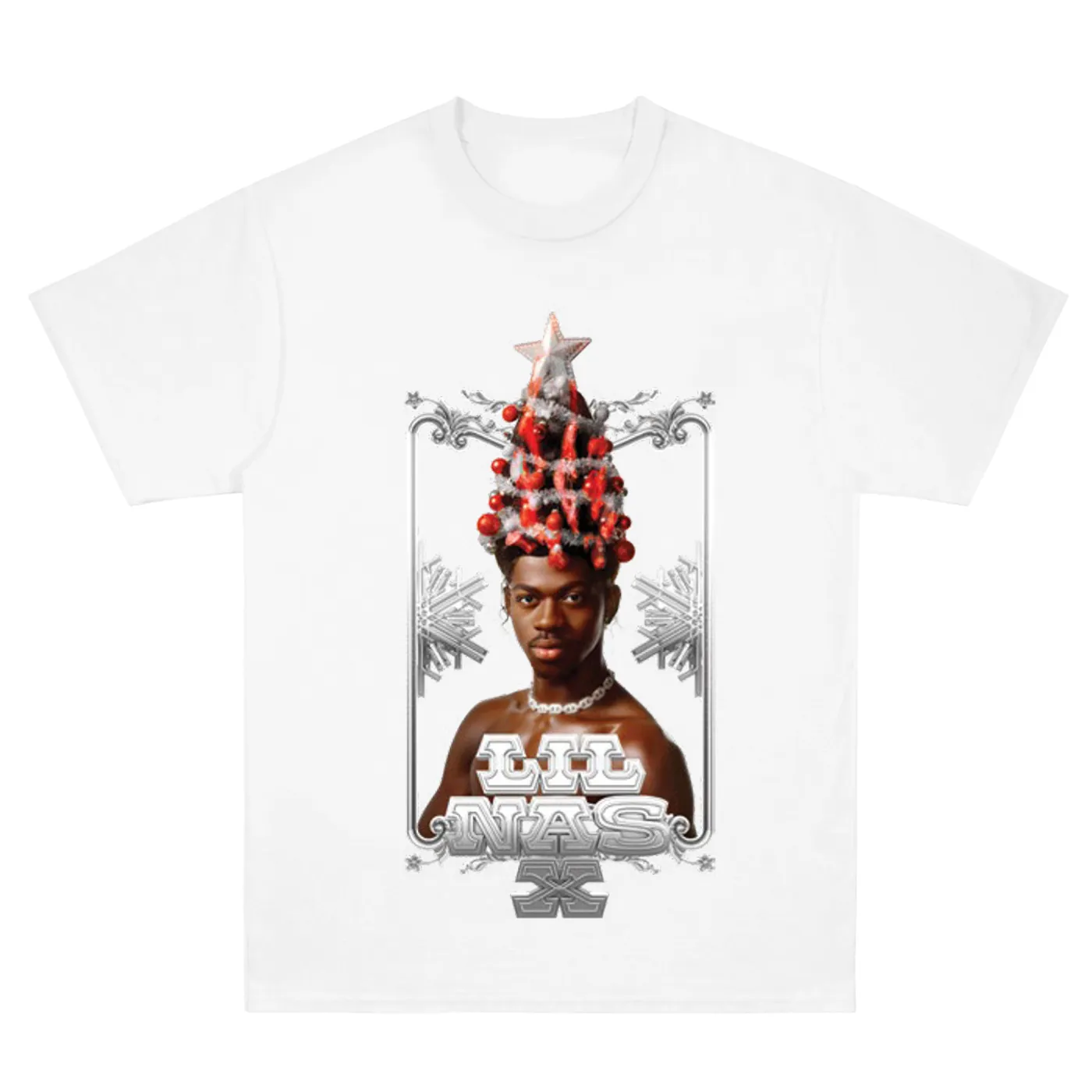 Lil Nas X HOLIDAY Photo White Tee