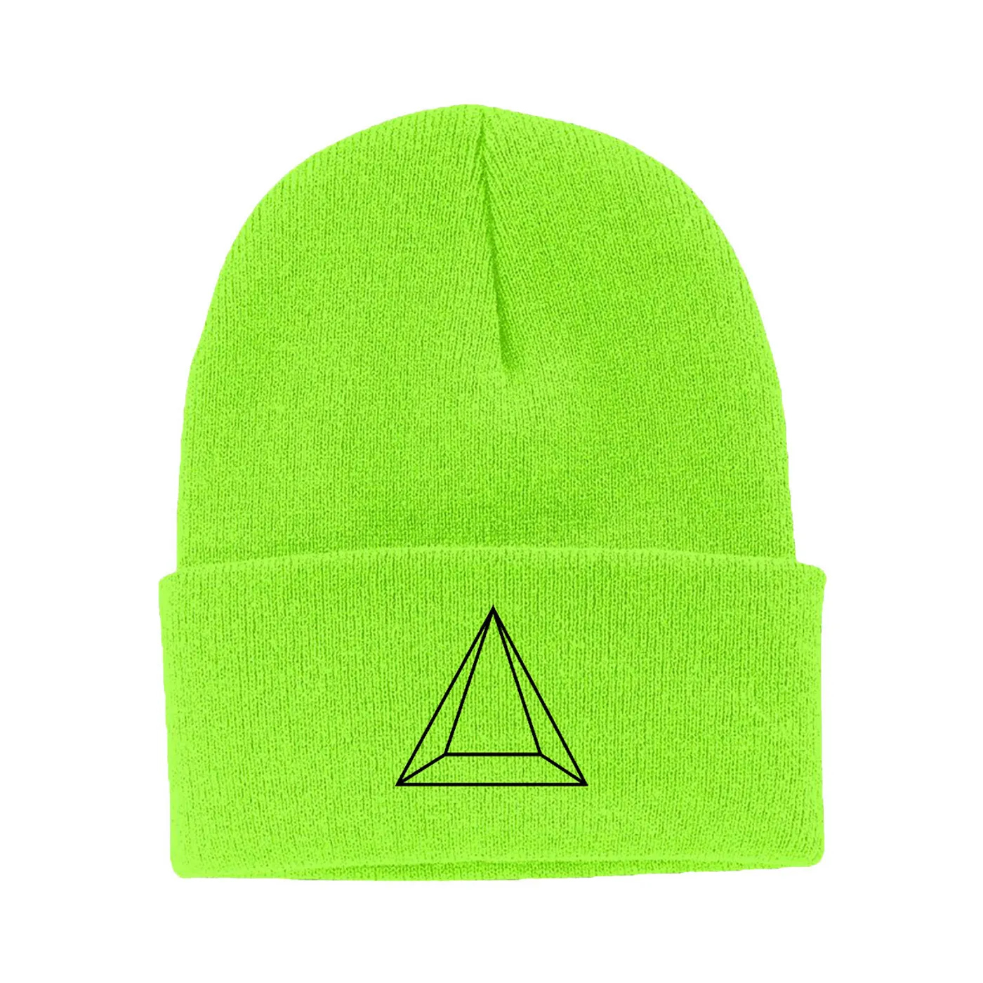 Maluma Pyramid Neon Green Beanie