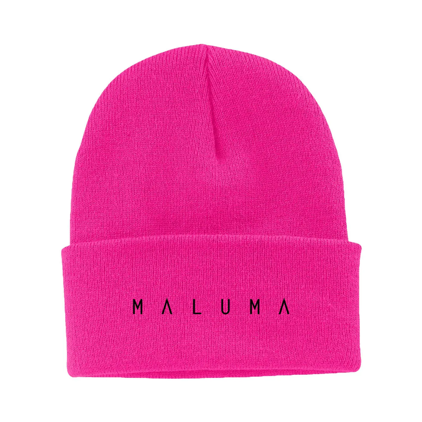Maluma Pyramid Neon Pink Beanie