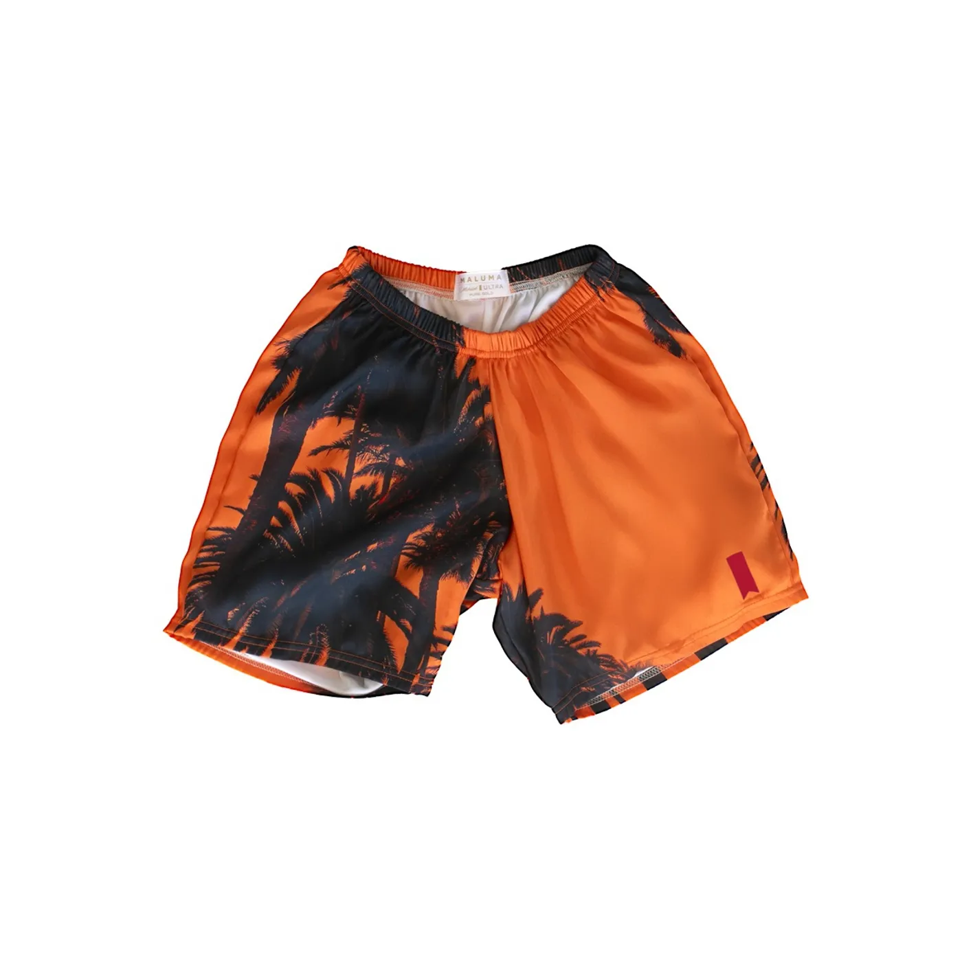 Maluma Sunset Orange Premium Shorts