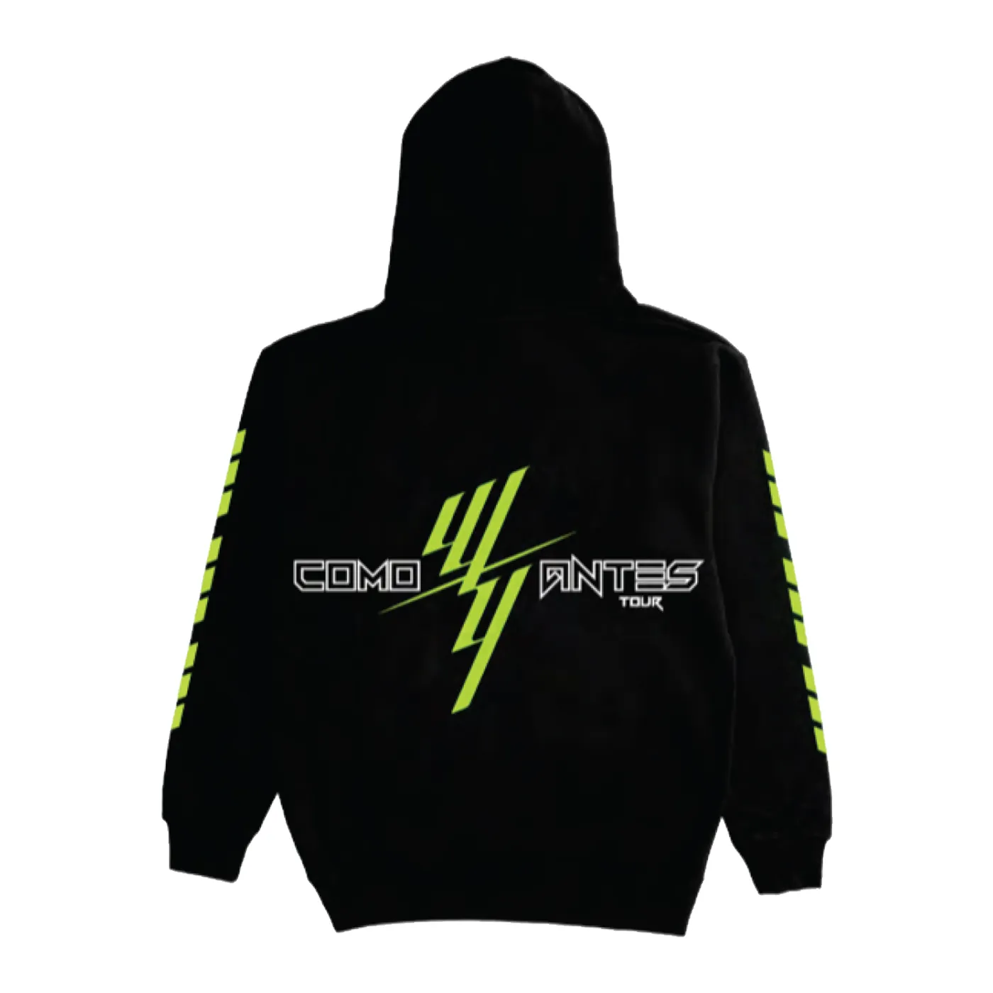 Wisin & Yandel WISIN Y YANDEL YELLOW TEXT BLACK TOUR PULLOVER HOOD