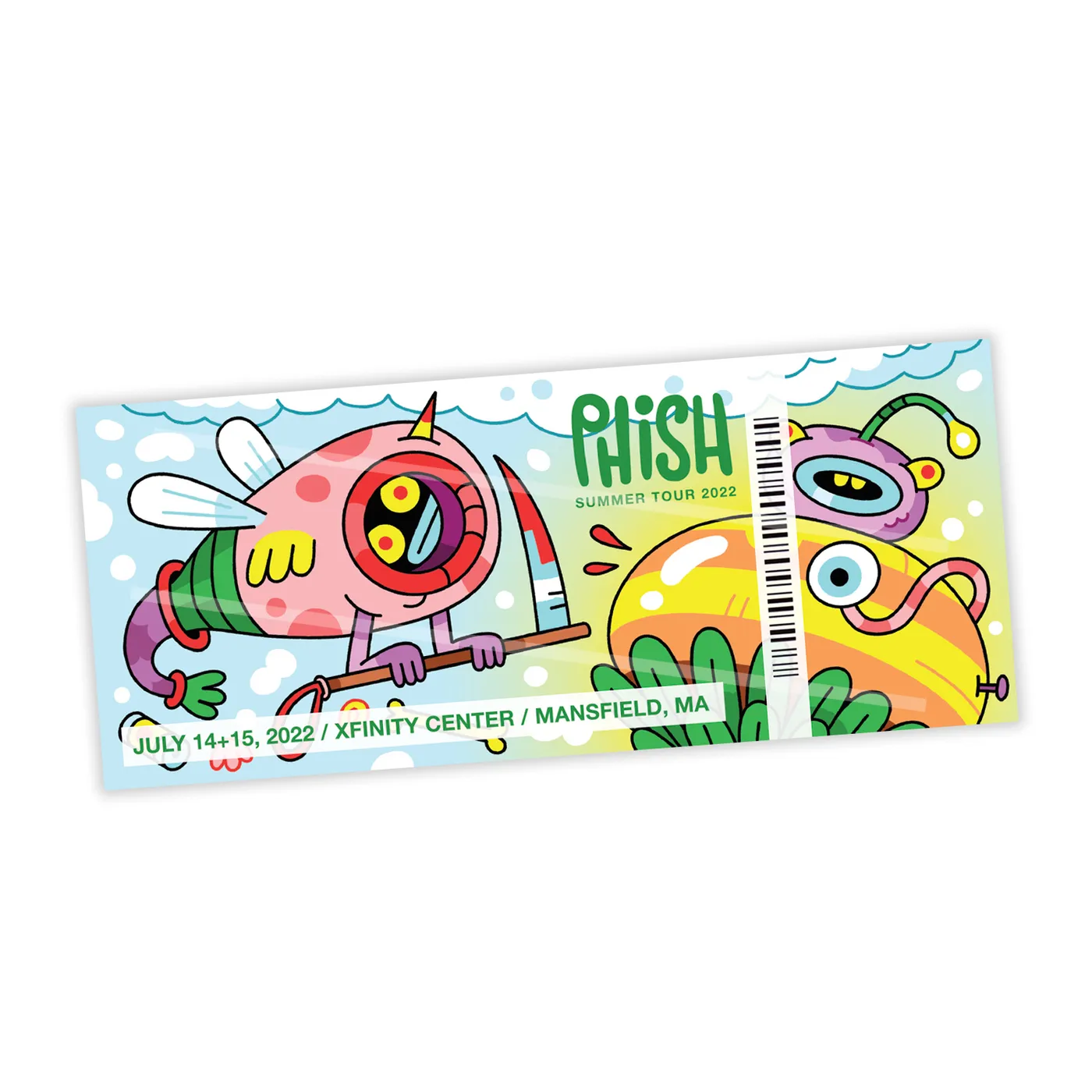 Phish Summer Tour 2022 Ticket Magnets