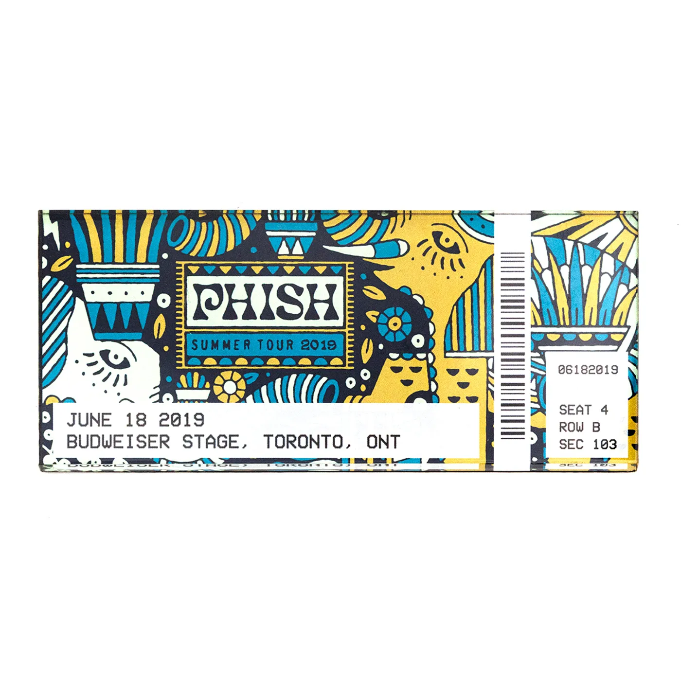 Phish Summer Tour 2019 Ticket Magnets