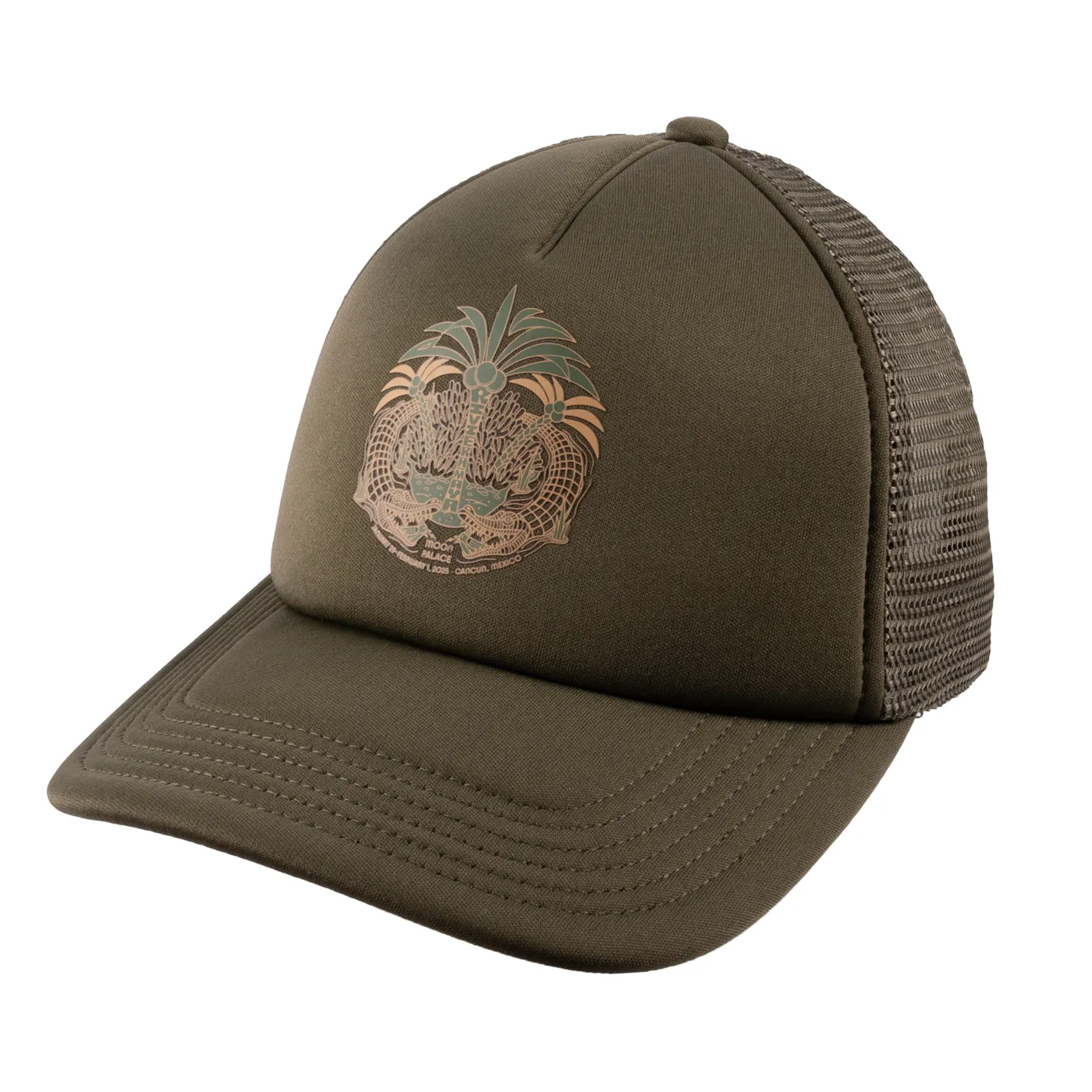 Phish Coconut Jaws Gator Event Mesh Hat - Olive