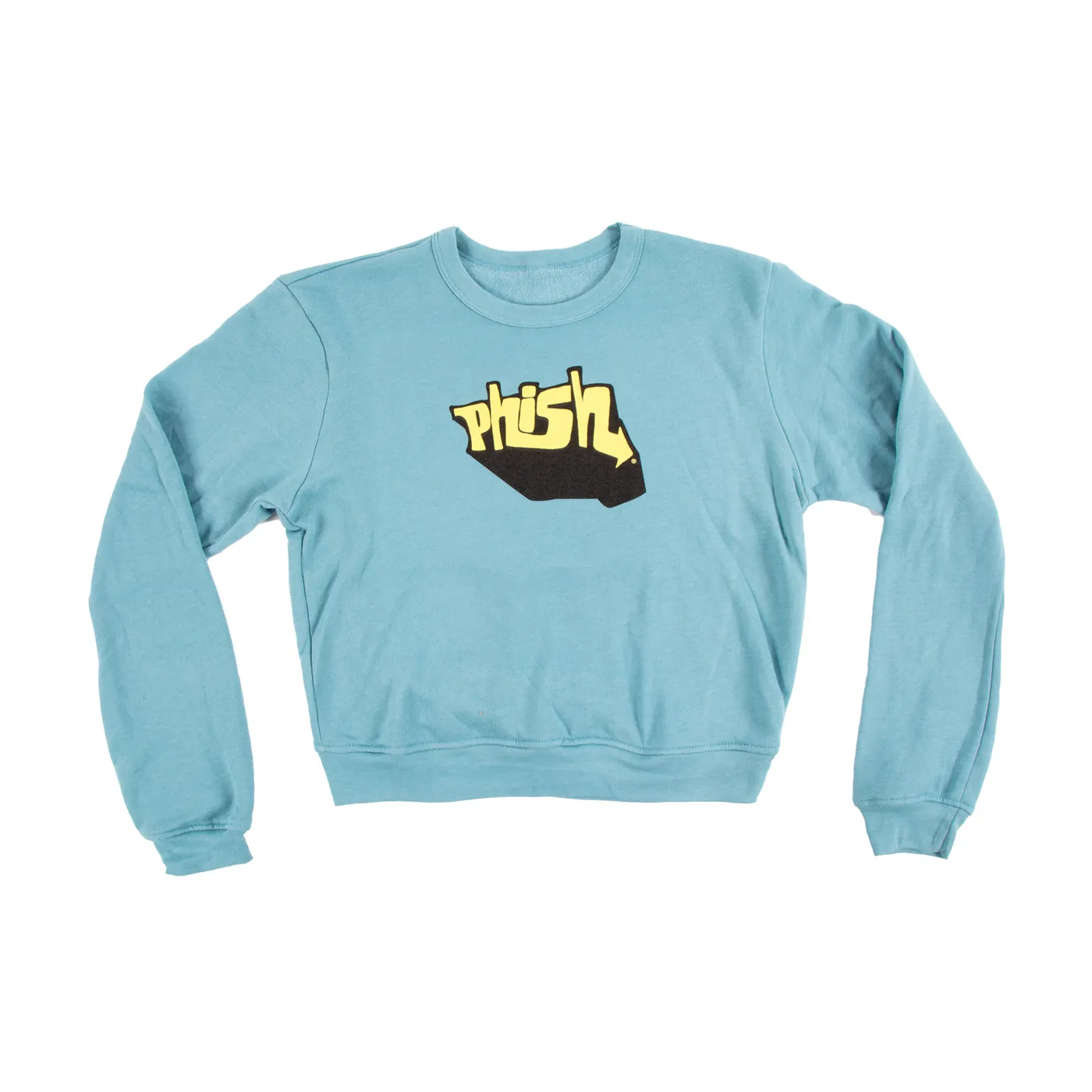 Phish Womens Aquaphonic Crew Sweatshirt on Blue Lagoon
