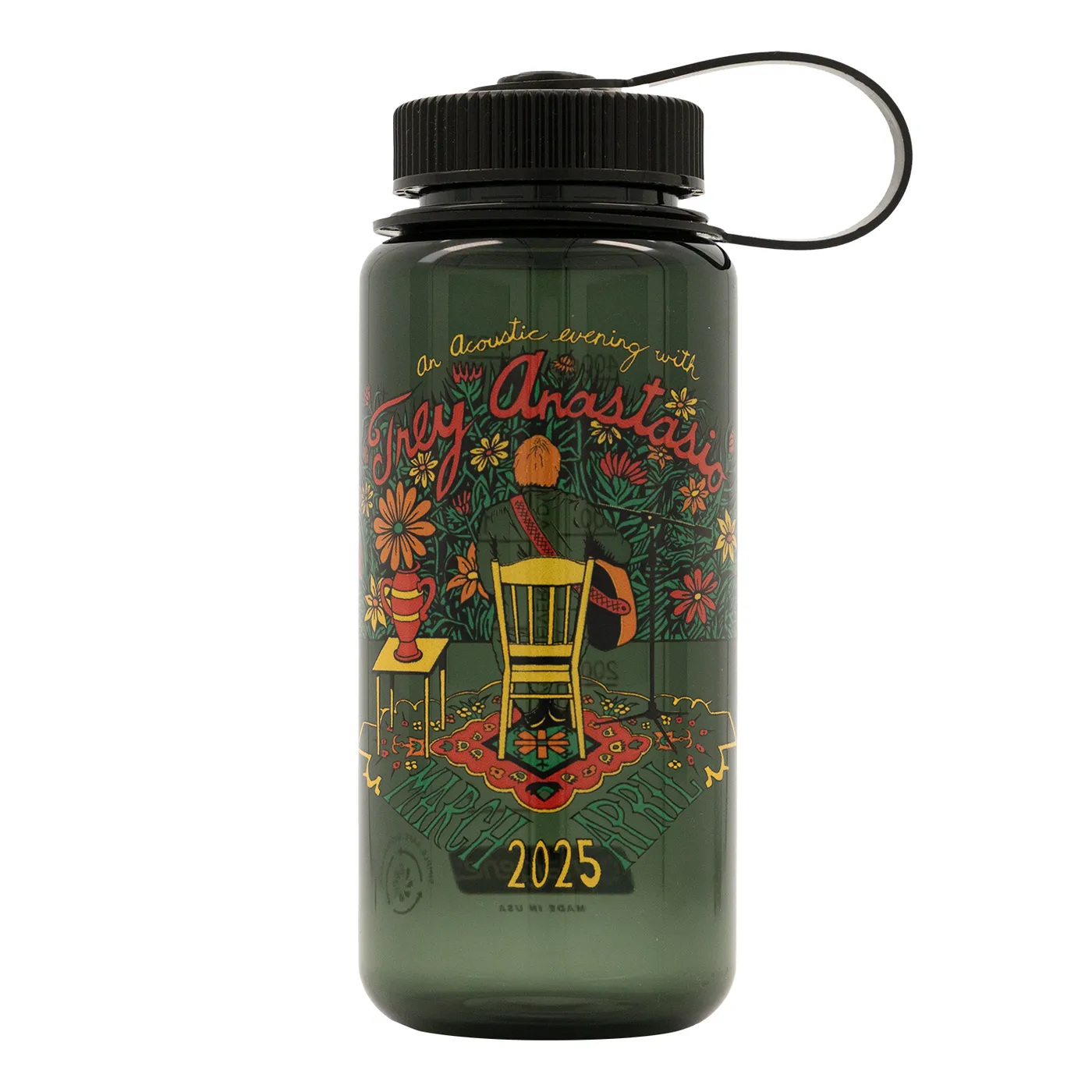 Trey Anastasio 16oz NALGENE BOTTLE - MAR/APR 2025 TOUR - FLORAL CROWD"