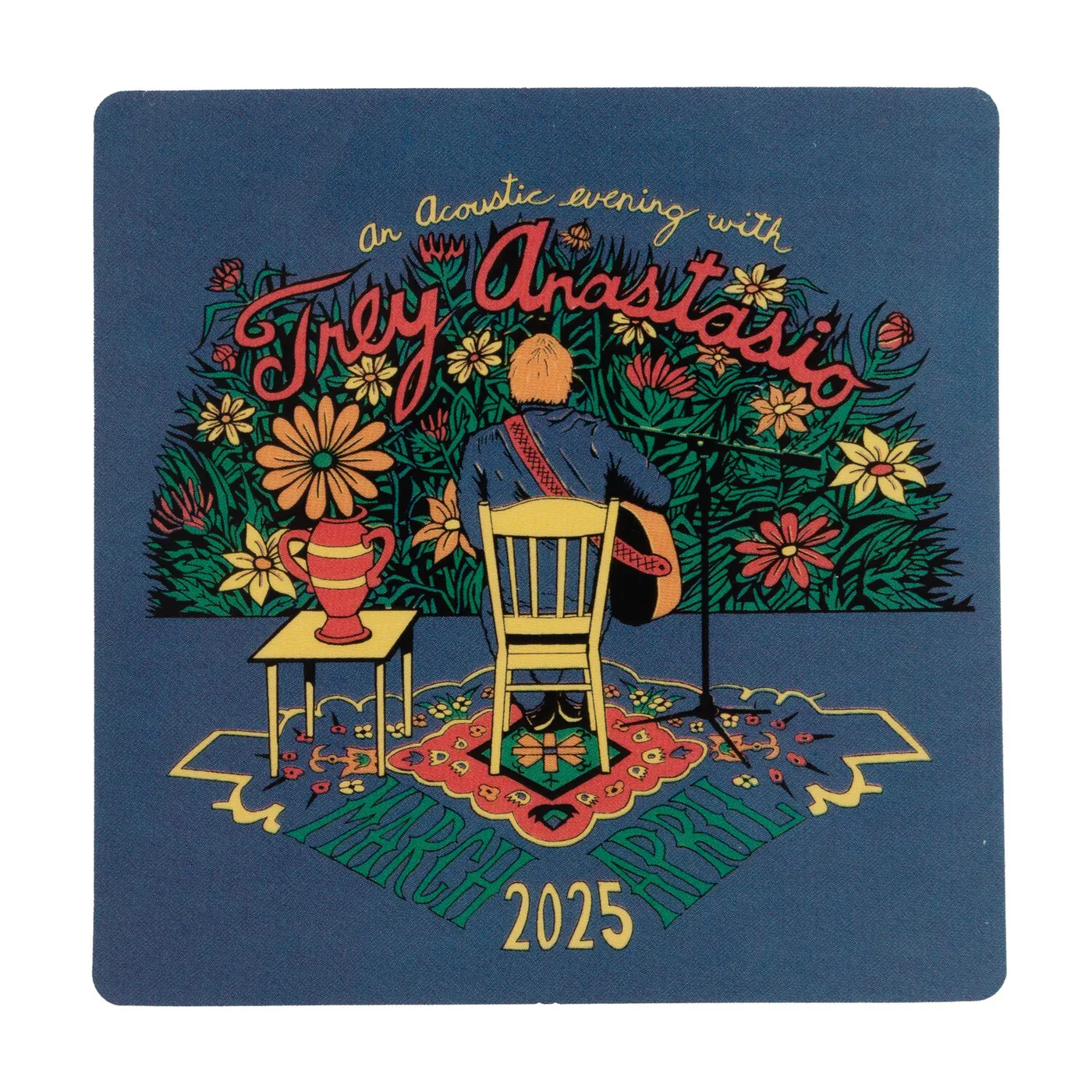 Trey Anastasio STICKER - MAR/APR 2025 TOUR - FLORAL CROWD