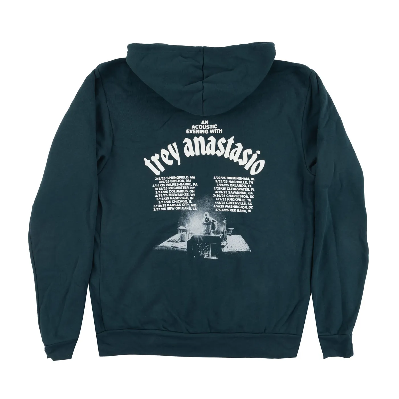 Trey Anastasio MAR/APR 2025 TOUR HOODIE - VINTAGE TOUR DATES