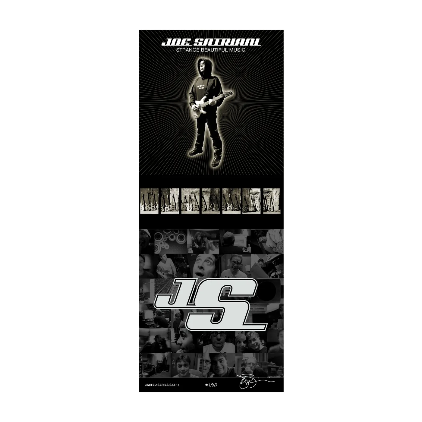 Joe Satriani Autographed Strange Beautiful Music Commemorative Poster