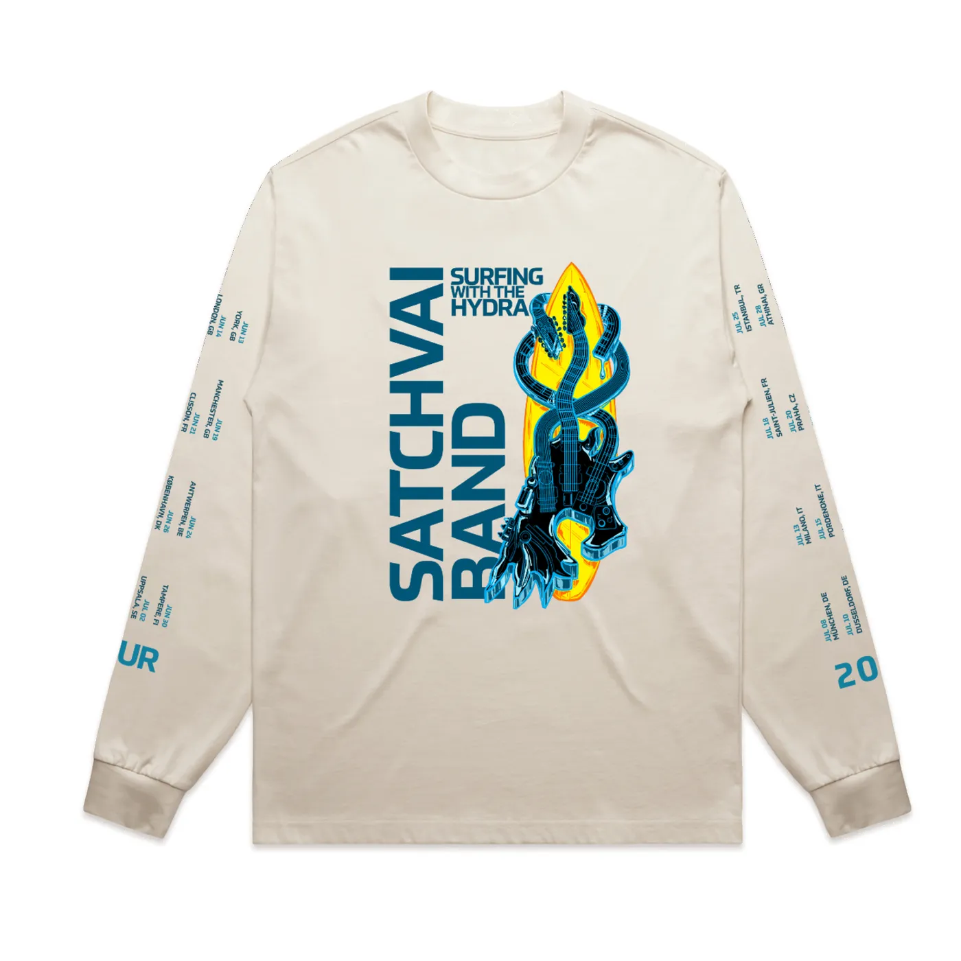 Joe Satriani SatchVai Band Ecru Longsleeve