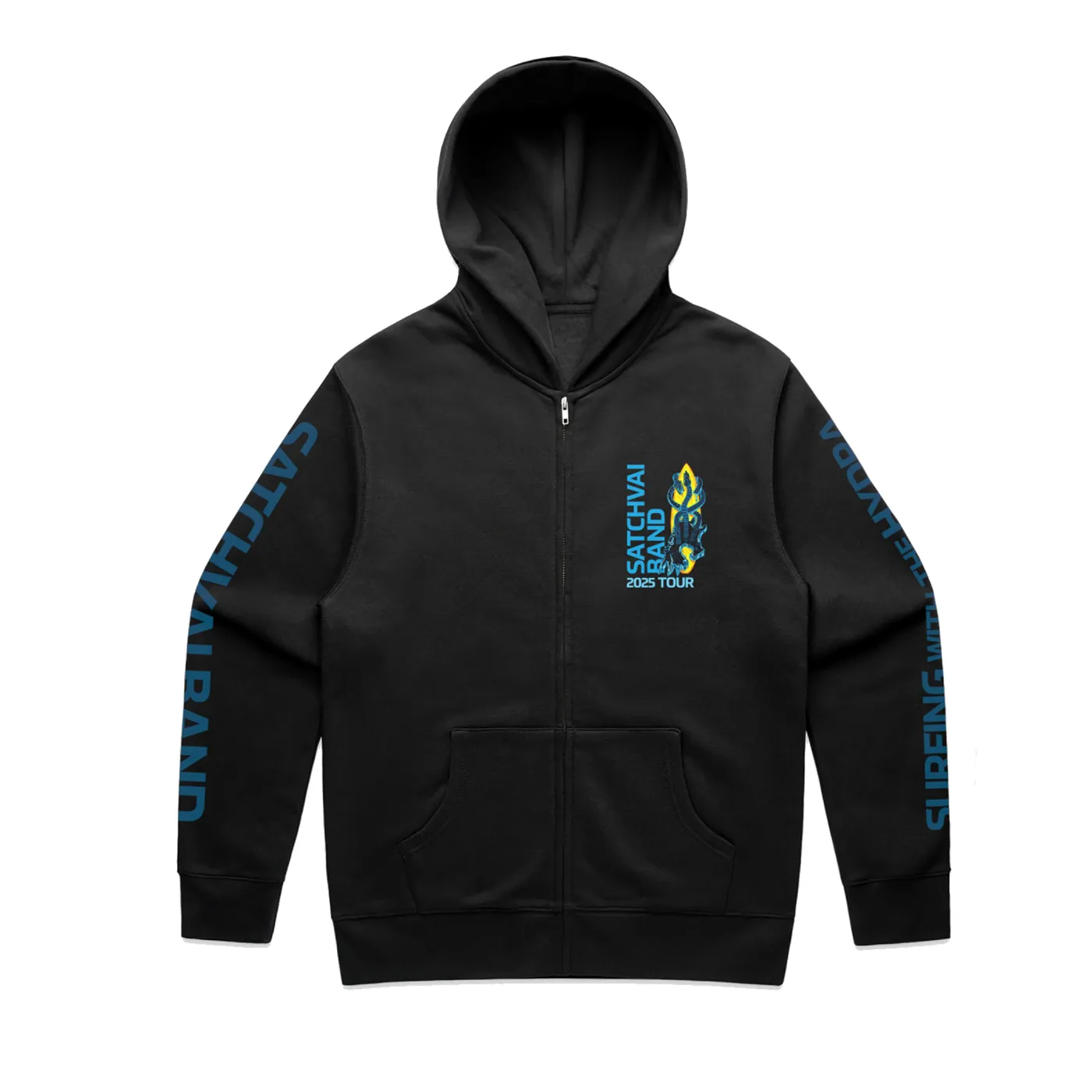 Joe Satriani Hydra Tour Black Zip Hoodie