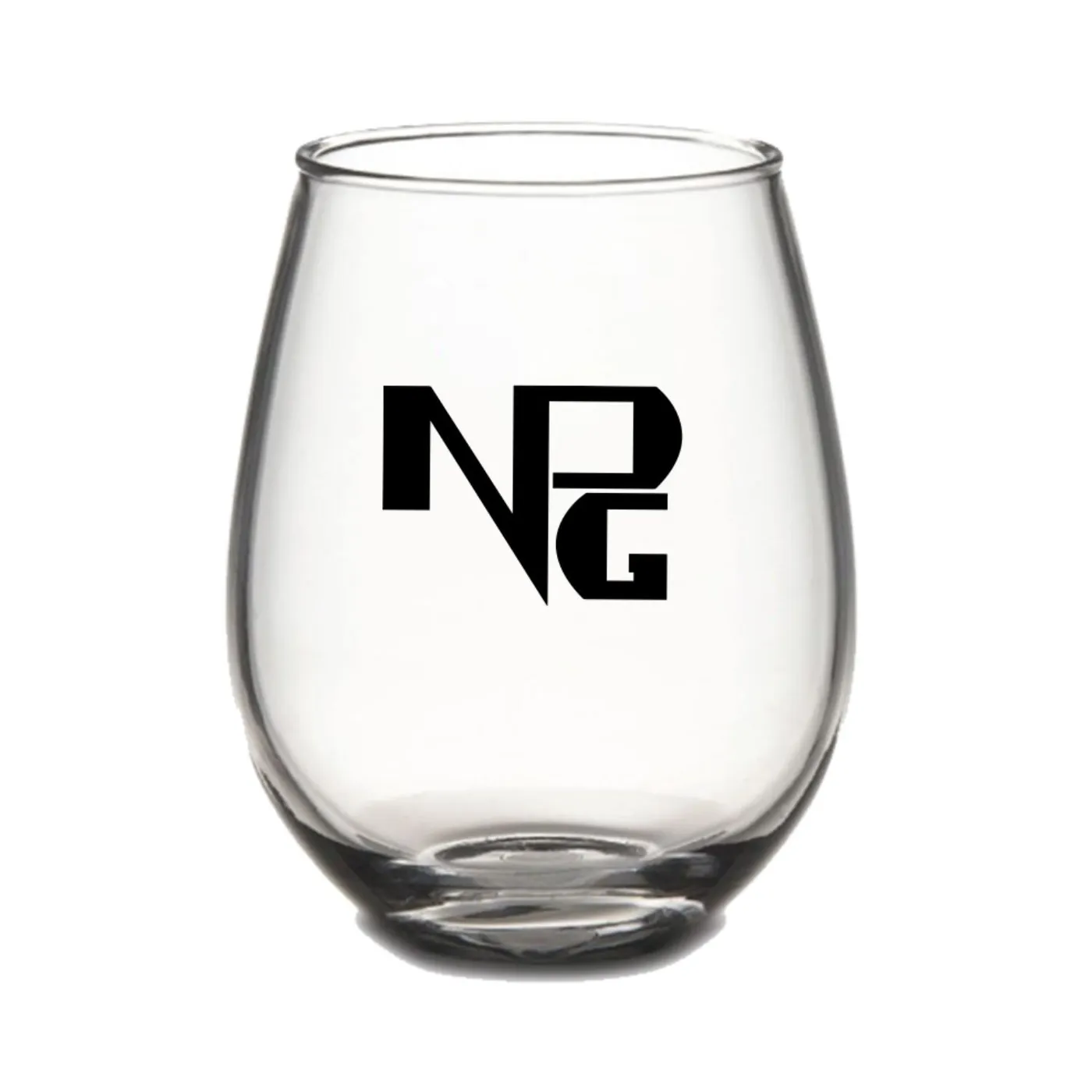 Prince NPG Logo Stemless Wine Glass