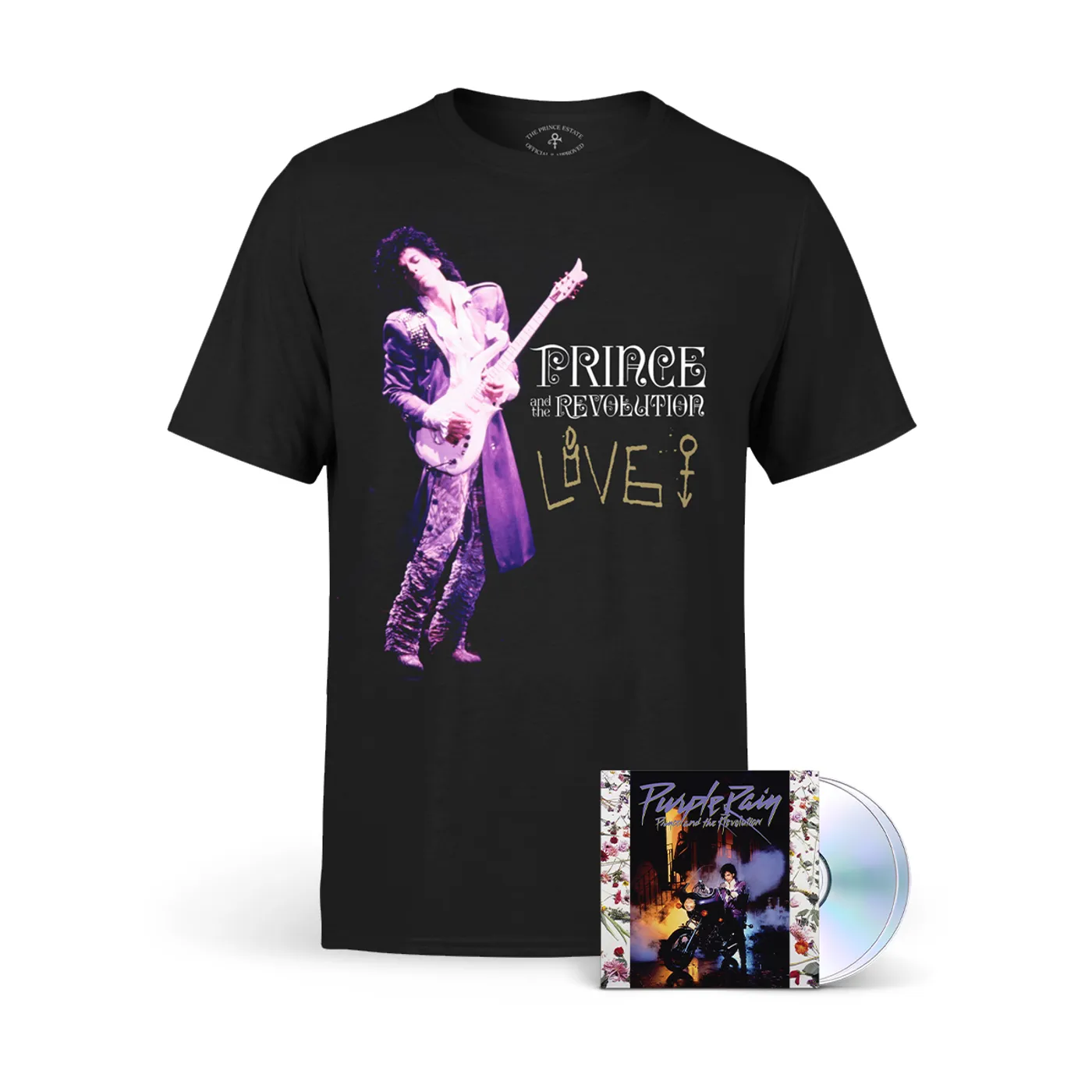 Prince & The Revolution - Live (Tour T-shirt) & Purple Rain Deluxe (2CD)